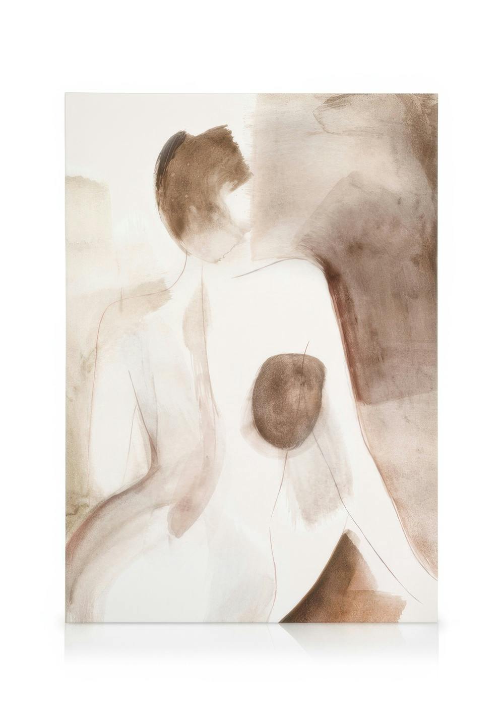 Canvas Prints Femme Shapes Watercolor No2 Canvas print (30x40 cm)