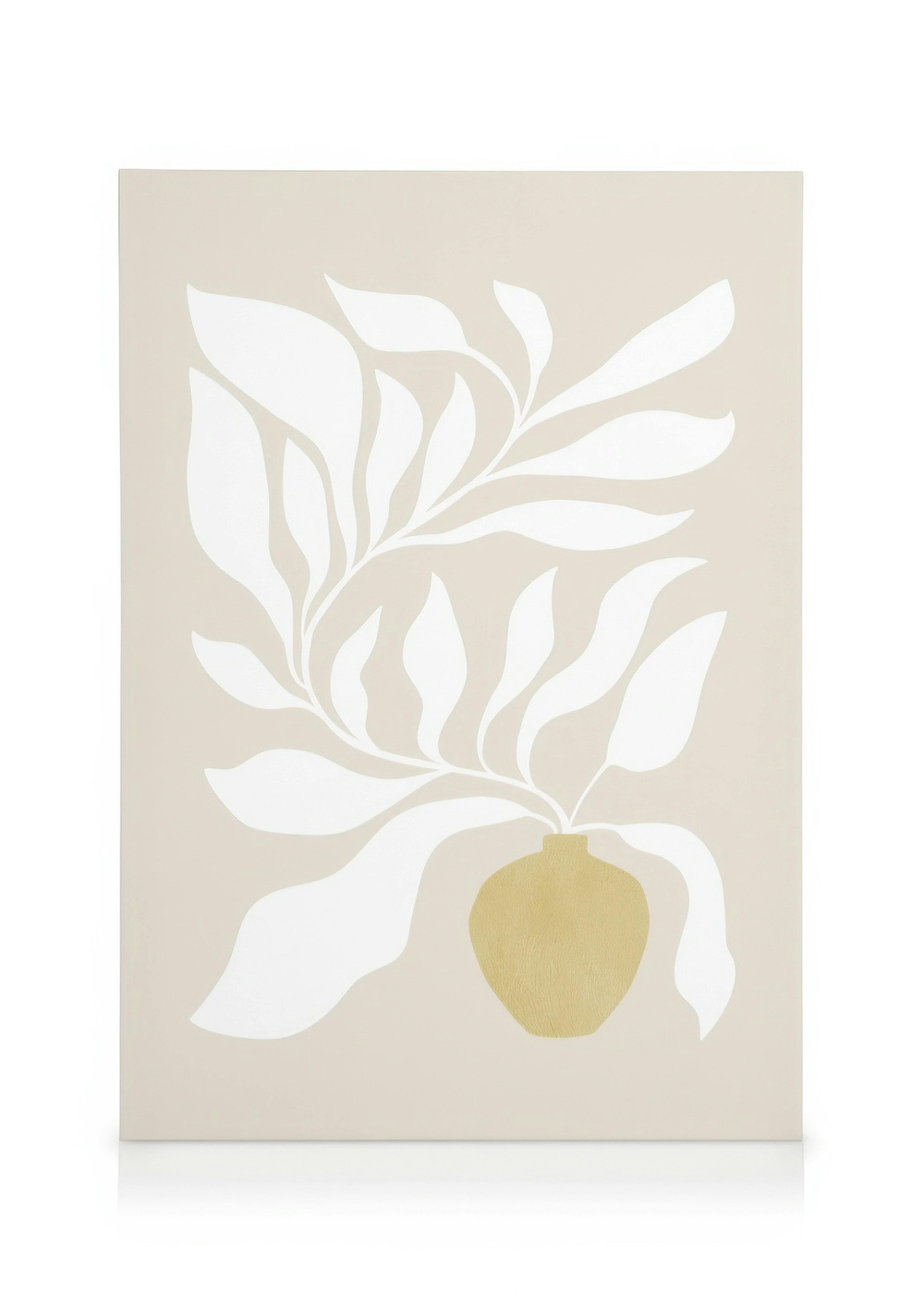 White Botanical Lienzo 0