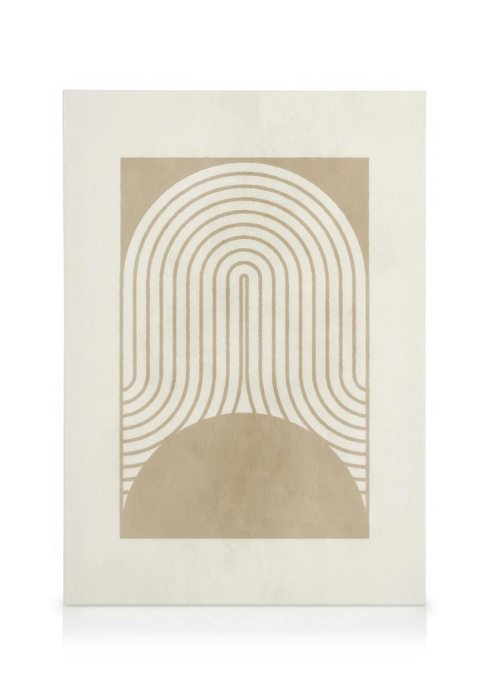 Canvas Prints Graphic Shapes and Curves No2 Canvas print (50x70 cm - Black Frame)