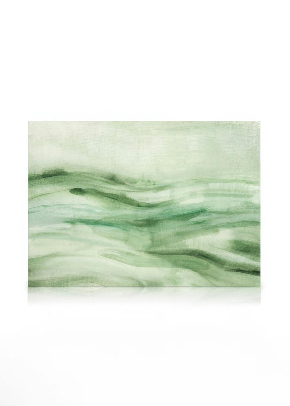 Flowy Green No1 Toile (50x70 cm)  Aquarelle
