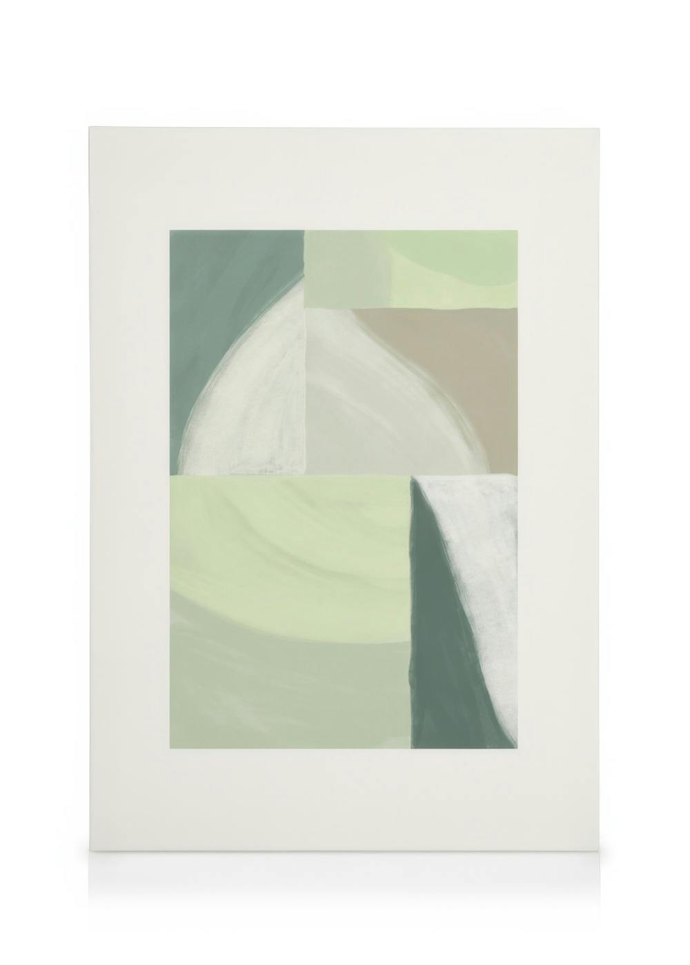 Canvas Prints Green Color Blocks Canvas print (30x40 cm)