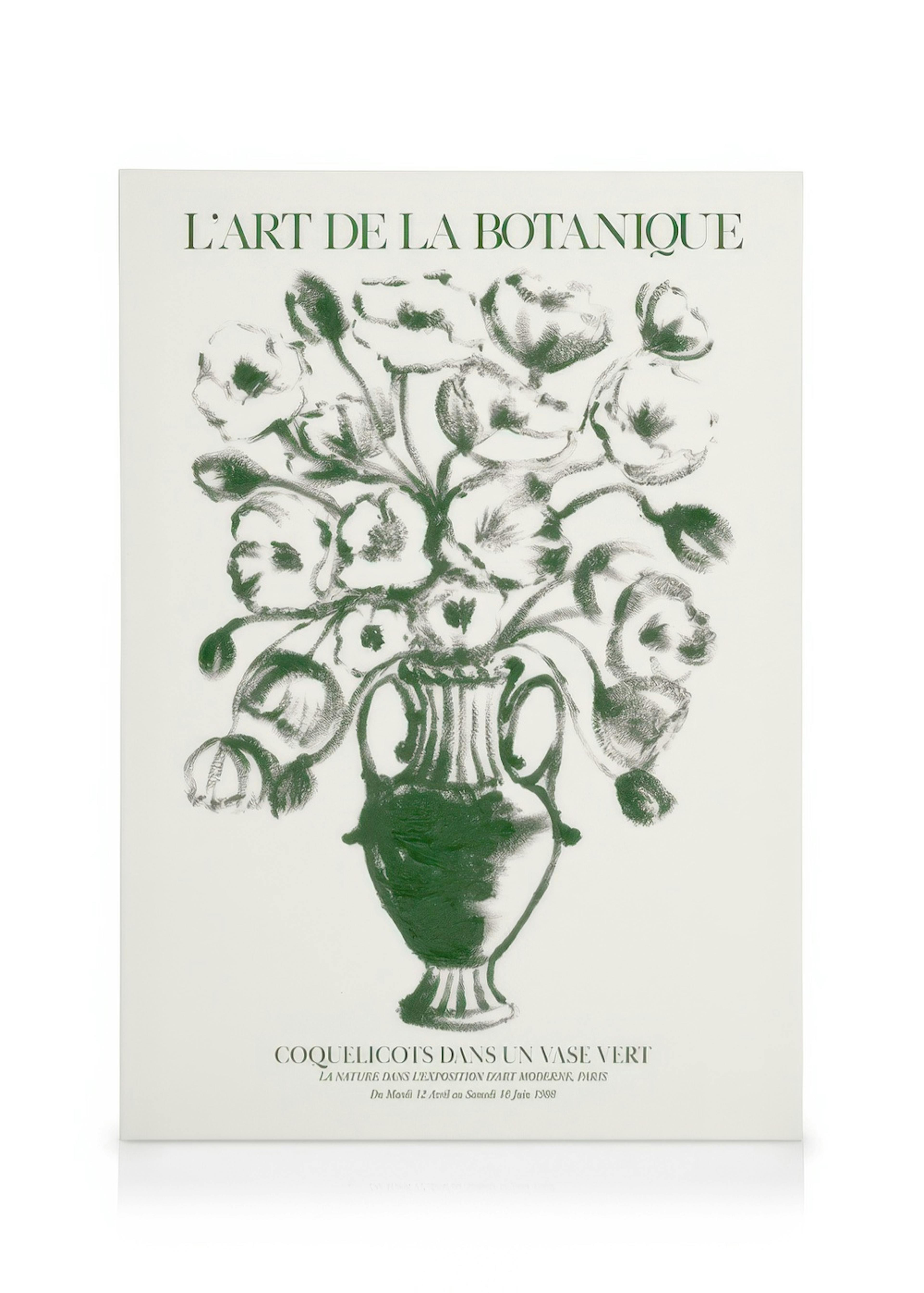 Green Vase Poppies Καμβάς 0