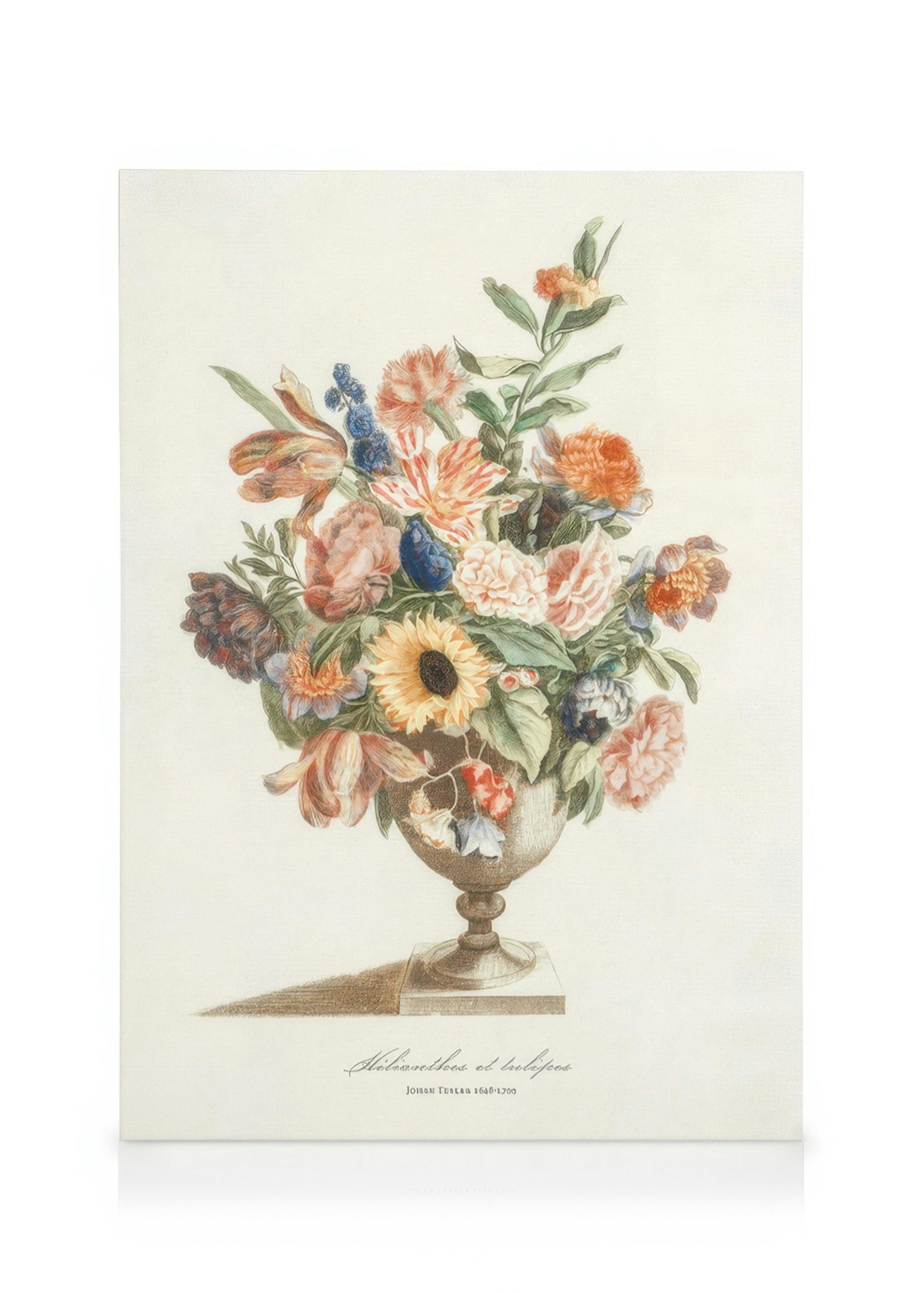 Vintage Bouquet Καμβά 0