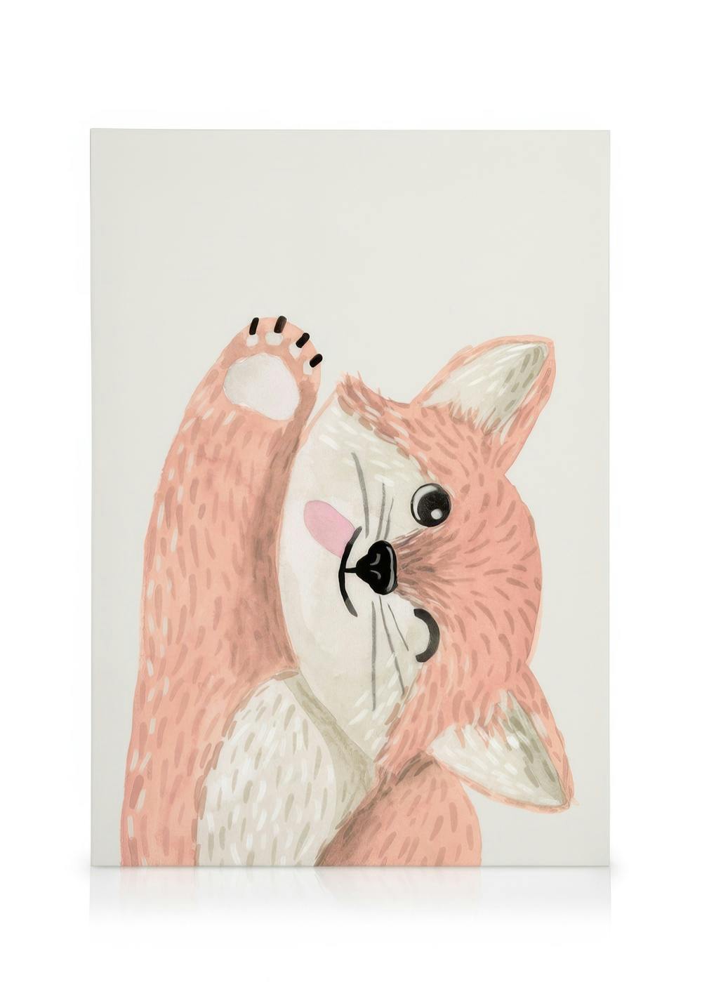 Canvas Prints Flirty Fox Canvas print (50x70 cm - Black Frame)