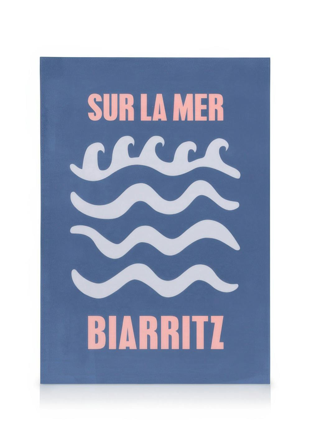 Obrazy na płótnie Graphic Biarritz Obraz na płótnie (50x70 cm - Ramka dębowa)