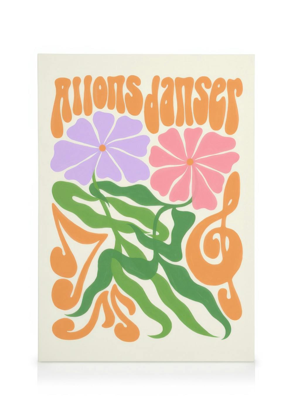 Canvas Prints Allons Danser Canvas print (50x70 cm - Black Frame)