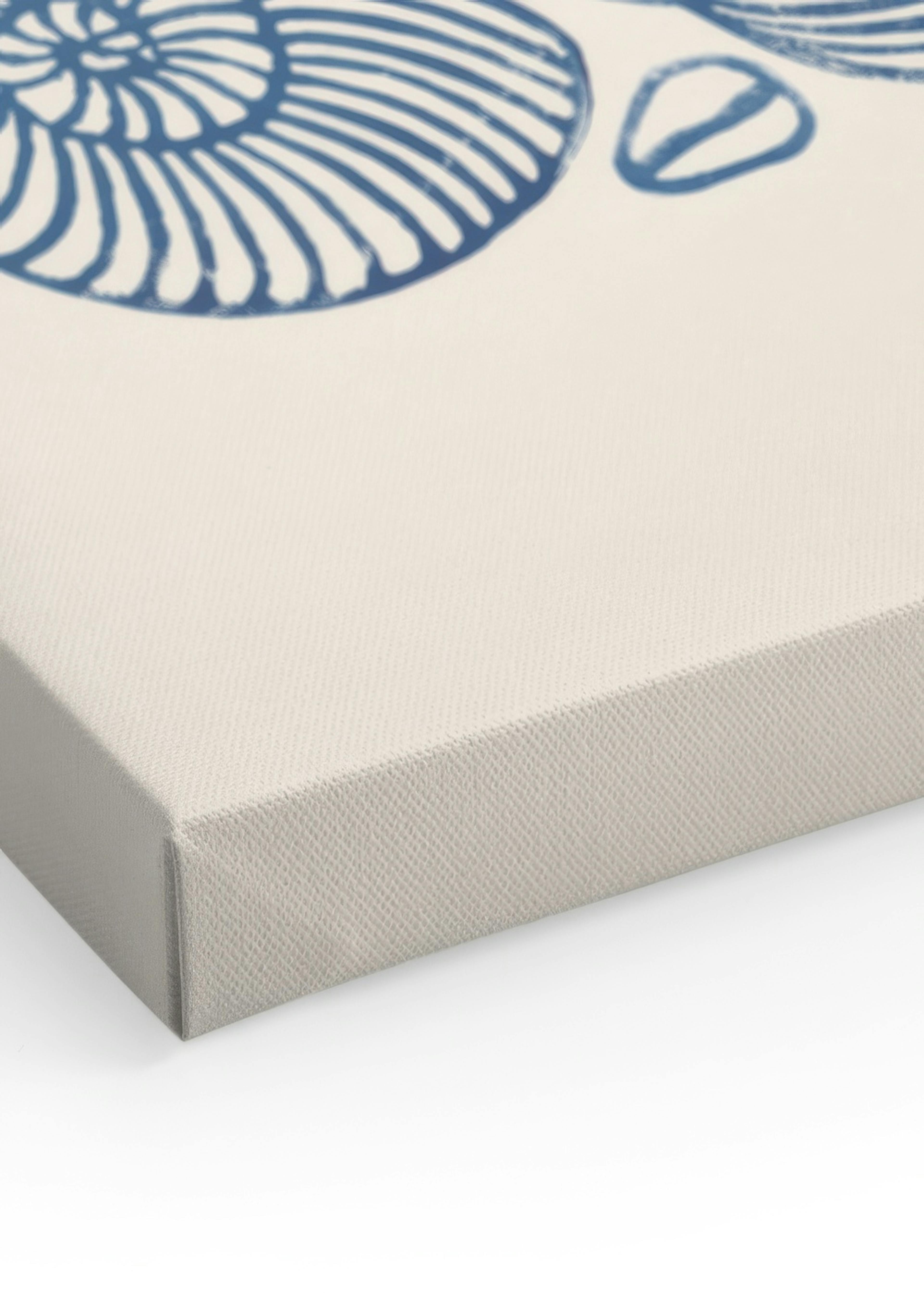 Linocut Seashells Canvas print