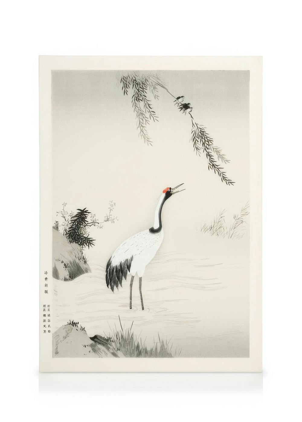 Canvas Prints Kano Motonobu - Japanese Crane Canvas print (30x40 cm)