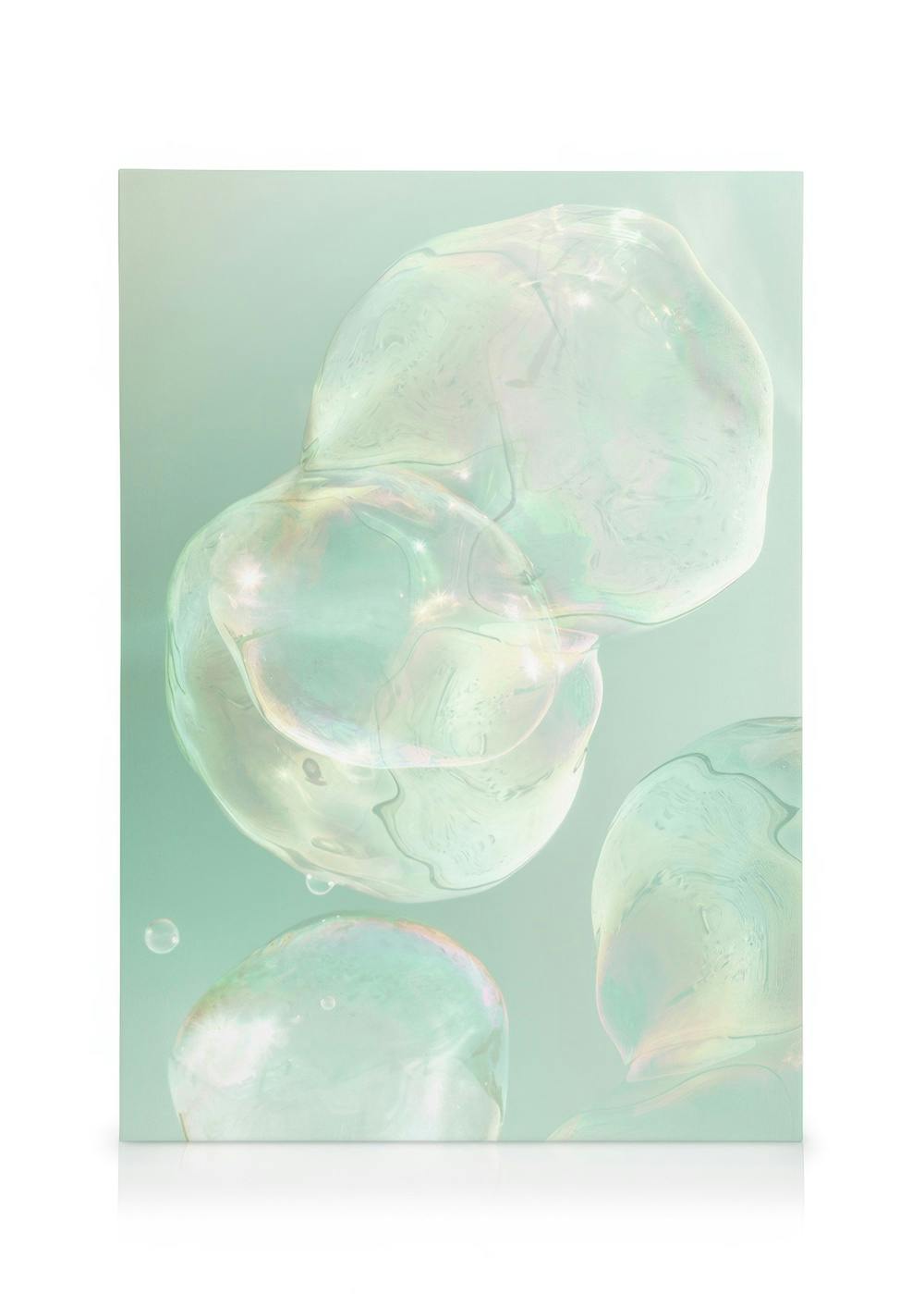 Canvas Prints Holographic Bubbles Canvas print (30x40 cm)