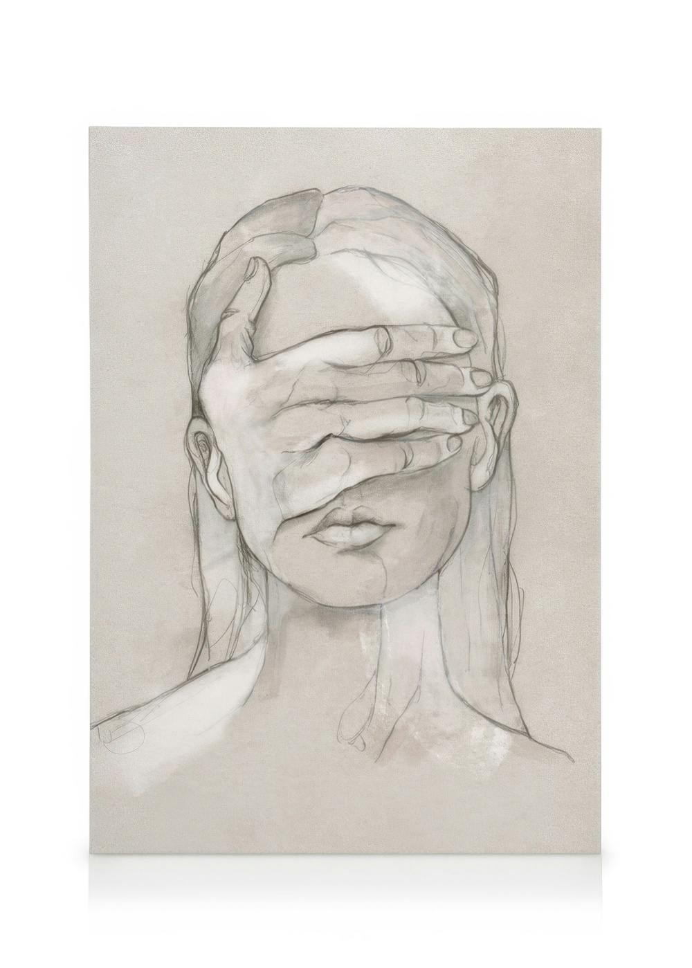 Canvas Prints Blindfolded No1 Canvas print (50x70 cm)