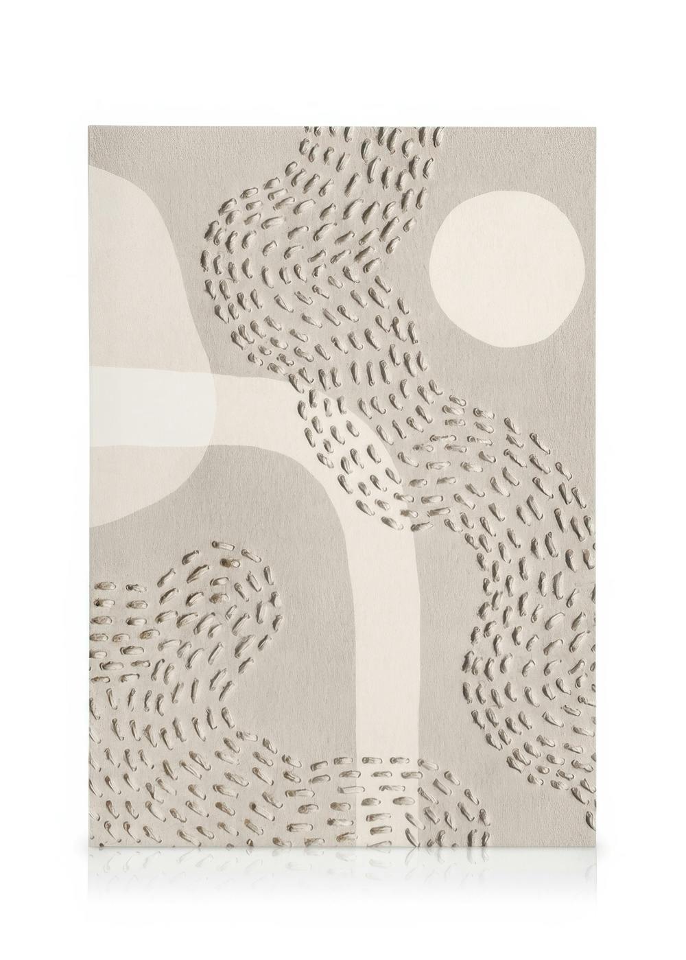 Canvas Prints Tactile Pattern Canvas print (50x70 cm - Oak Frame)