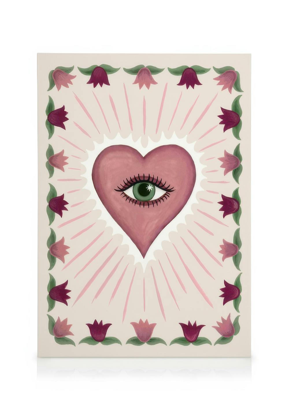 Canvas Prints Eye of Love Canvas print (30x40 cm - Black Frame)