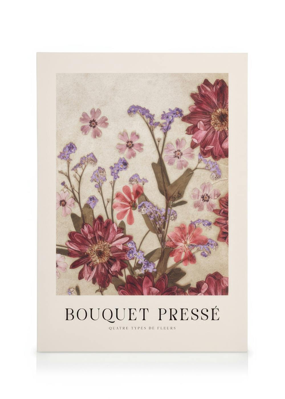 Canvas Prints Vintage Pressed Bouquet Canvas print (30x40 cm)