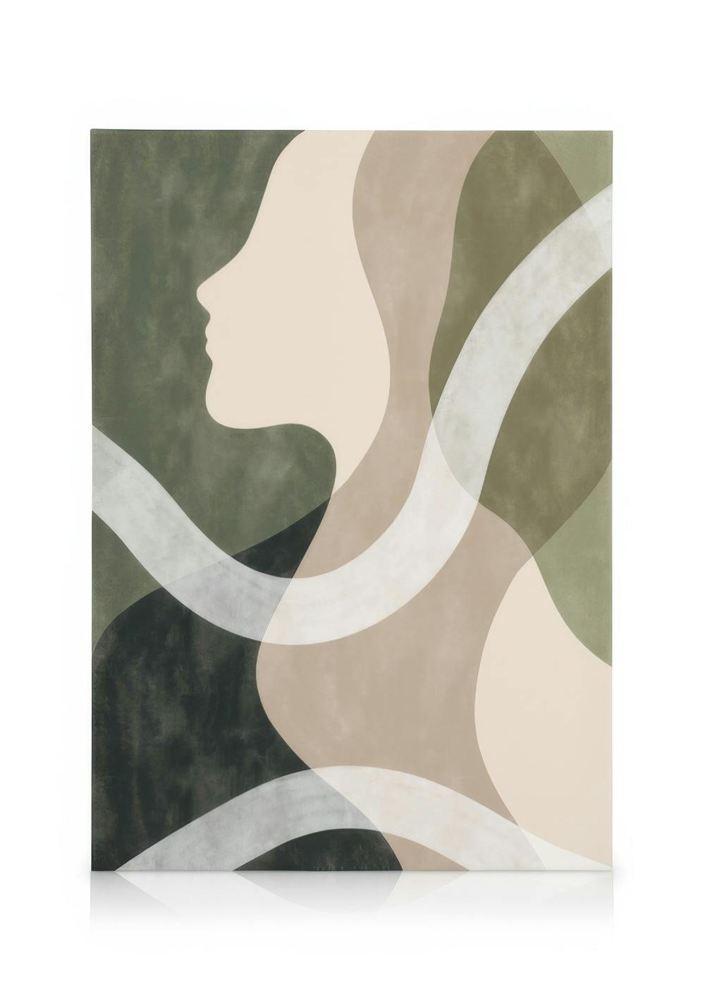 Telas decorativas Shapes of a Face No2 Tela (100x140 cm)