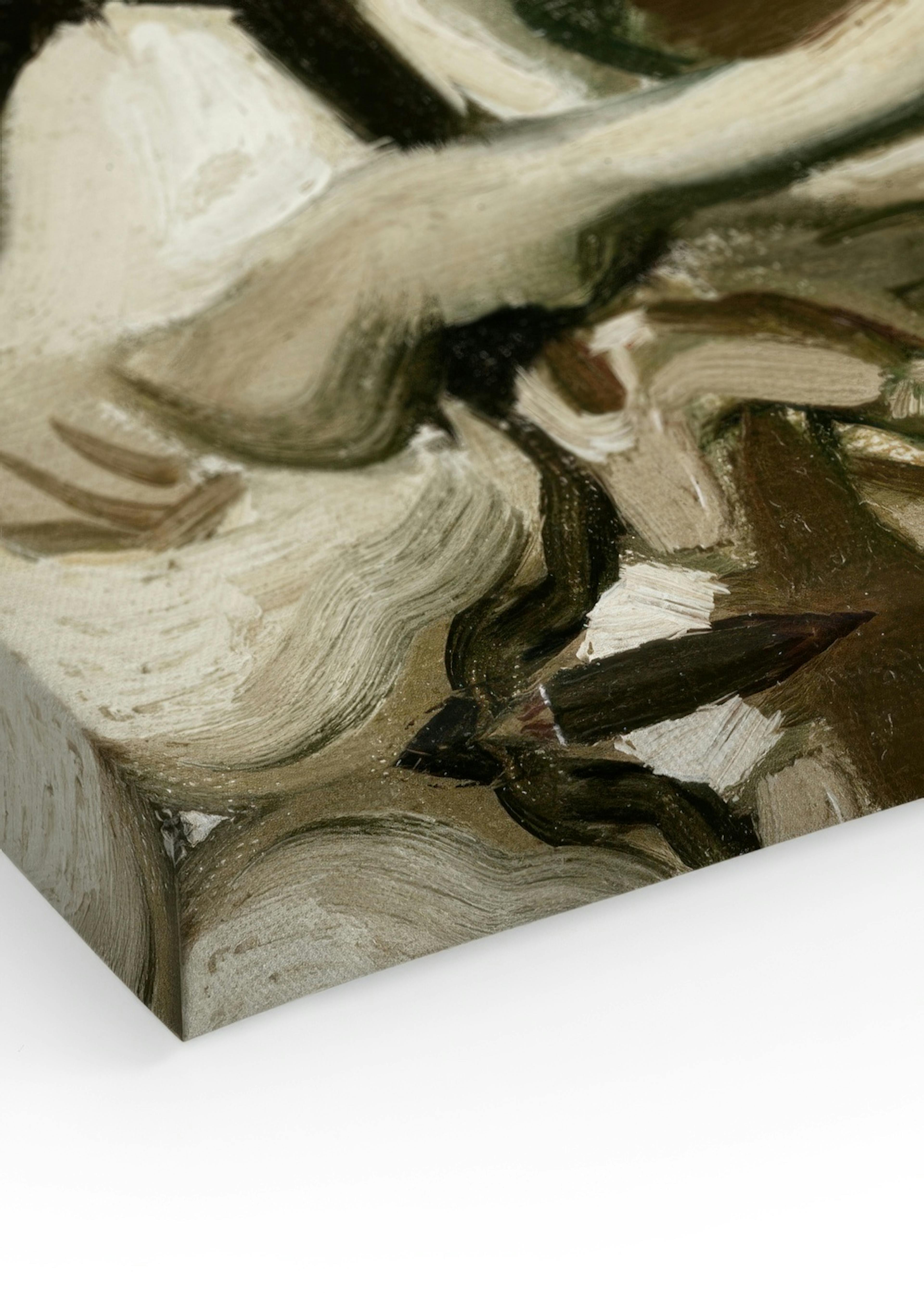 Van Gogh - Head of a Skeleton With a Burning Cigarette Canvas print