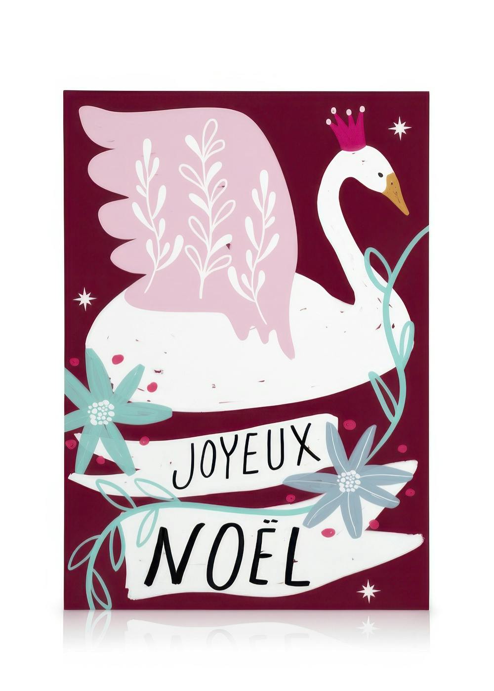 Canvas Prints Noël Swan Canvas print (30x40 cm - Oak Frame)