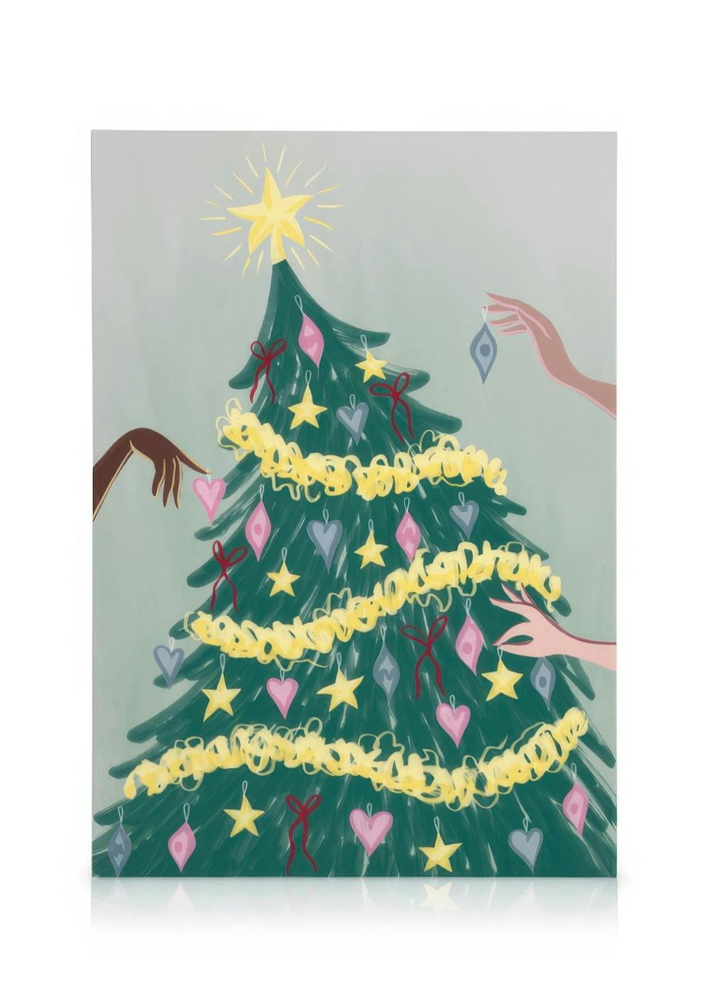 Leinwandbilder Joyful Tree Leinwandbild (50x70 cm - Holzrahmen schwarz)
