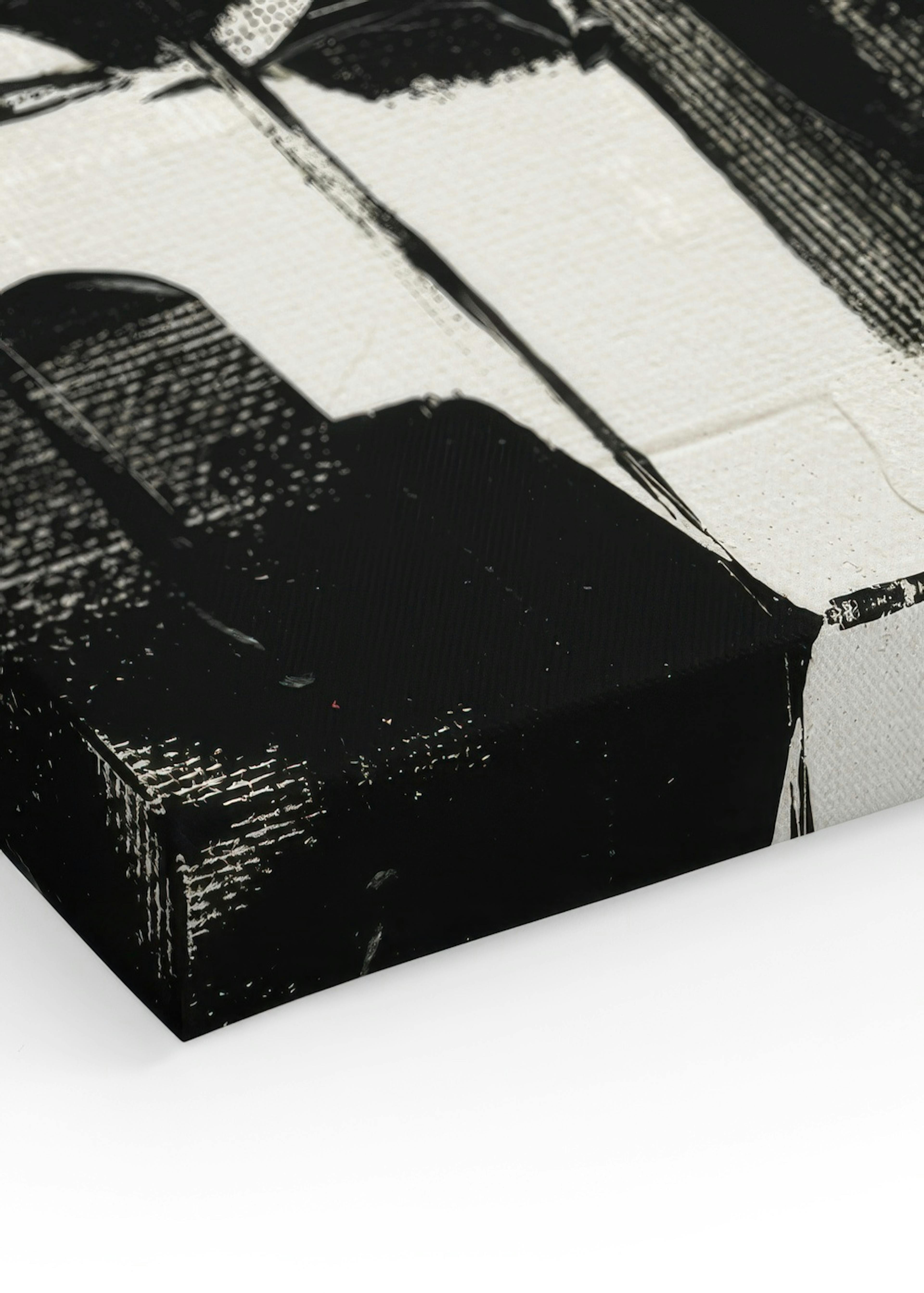 Dramatic Black Canvas print