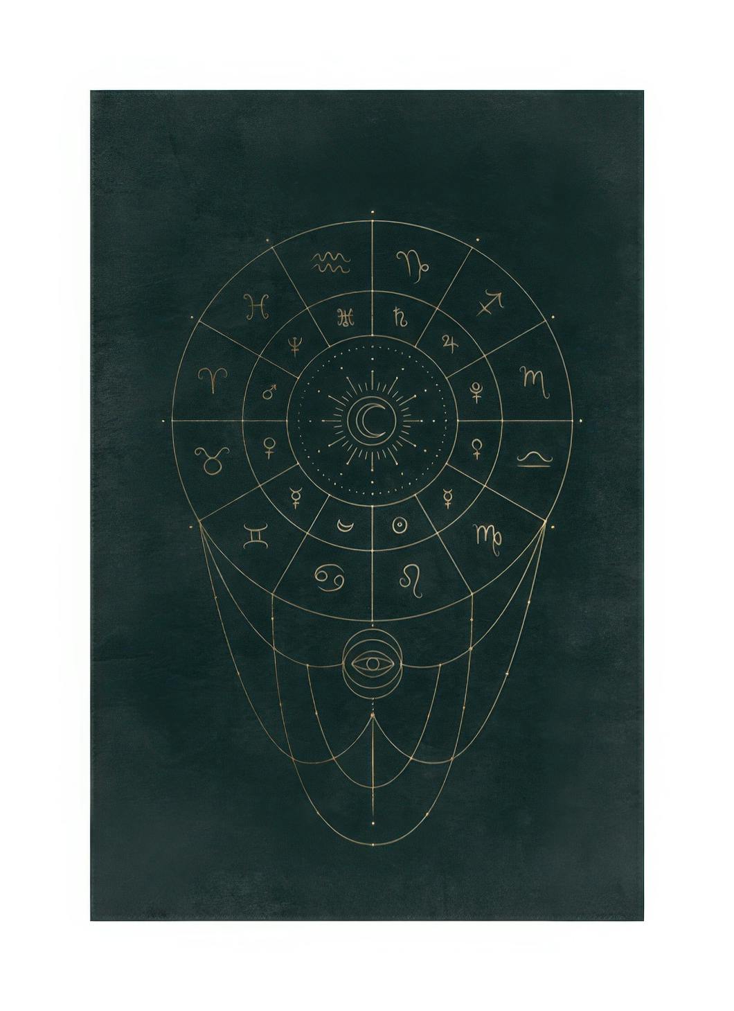 Zodiac Patterns Plakat (21x30 cm)- Plakaty z motywem kosmosu