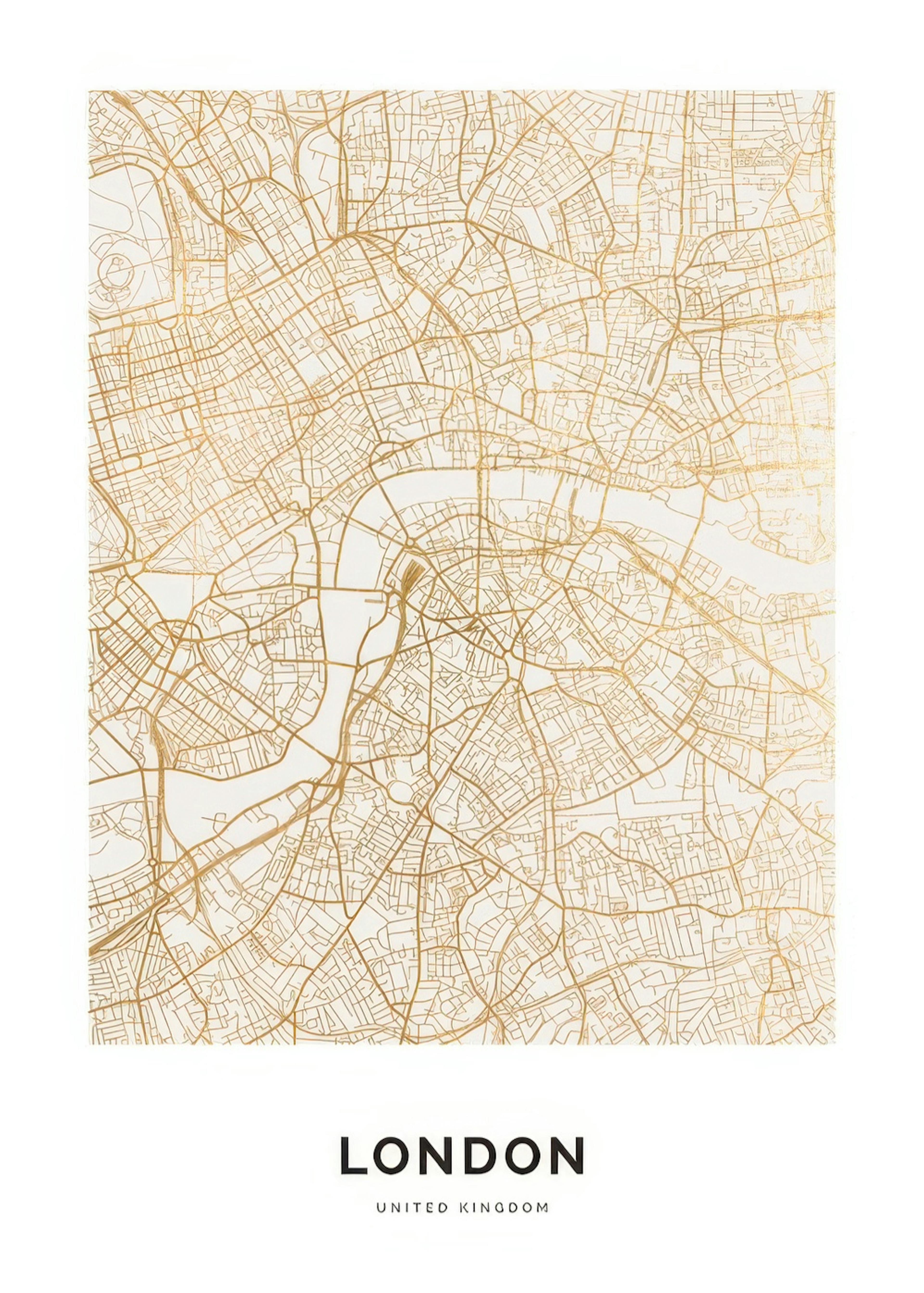 Golden London Print 0