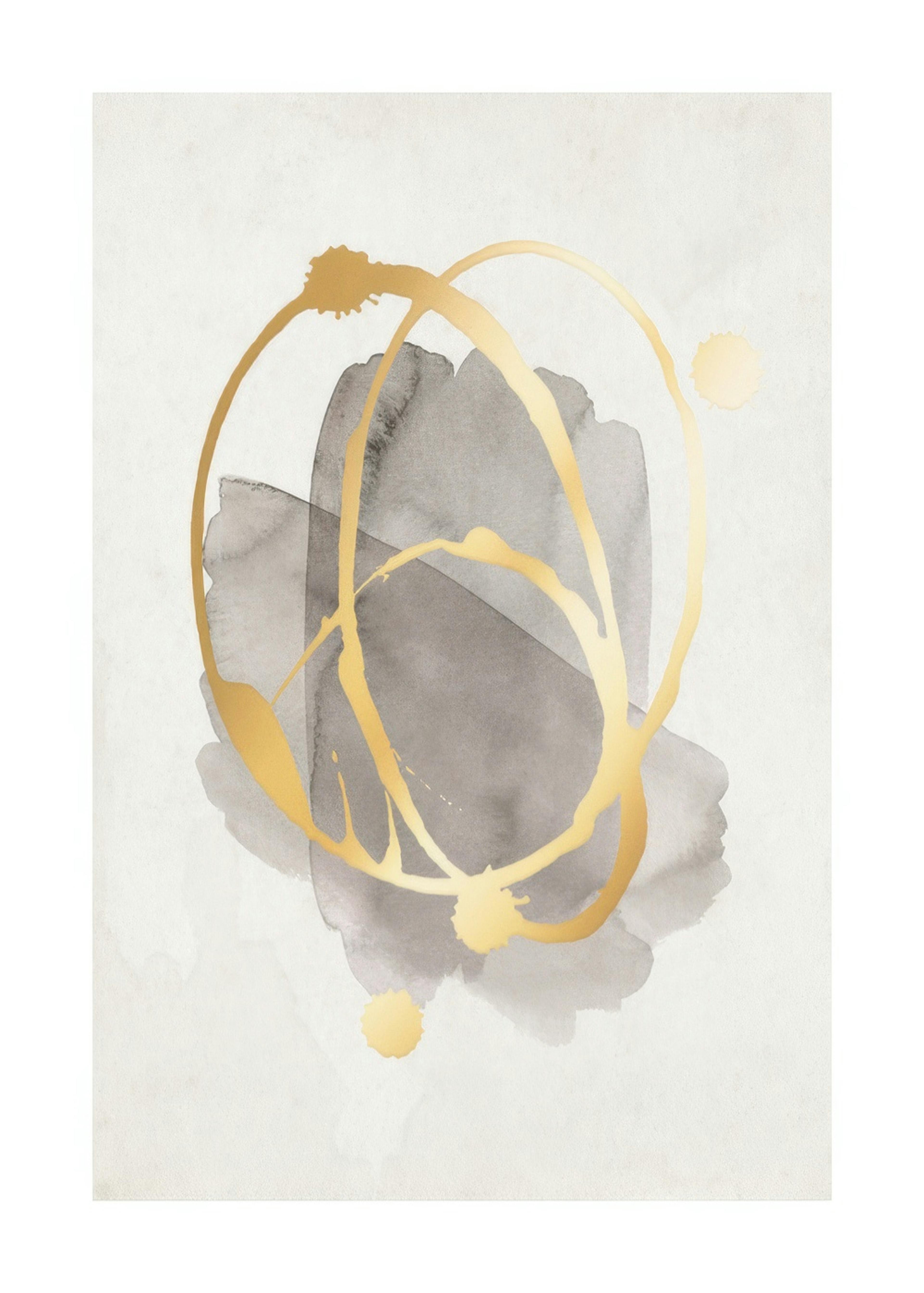 Splattered Gold Print