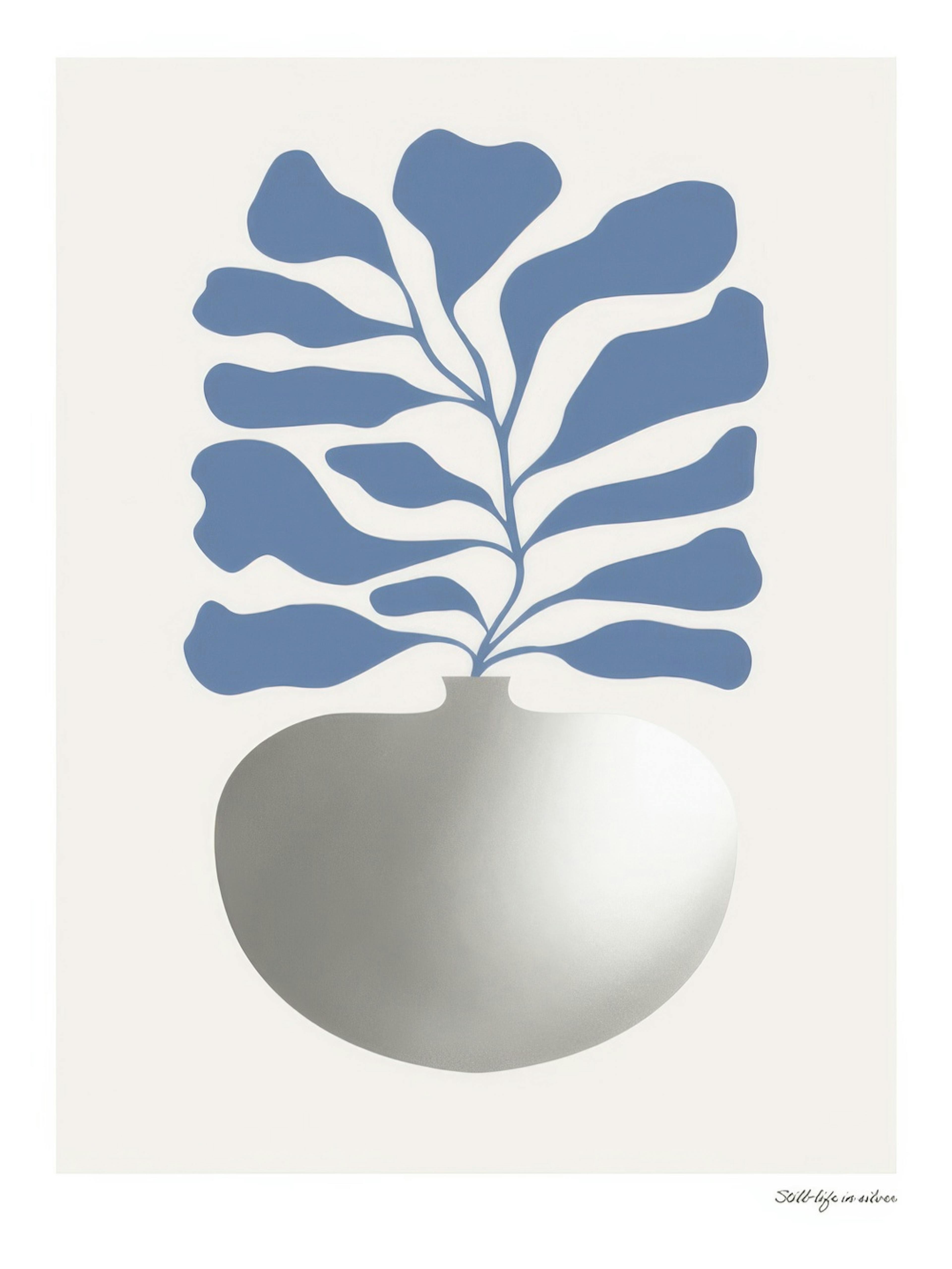 Silver Vase Poster