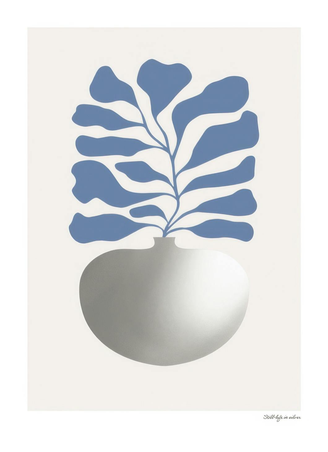 Prints - Silver Vase Print (50x70 cm) - Graphic art prints