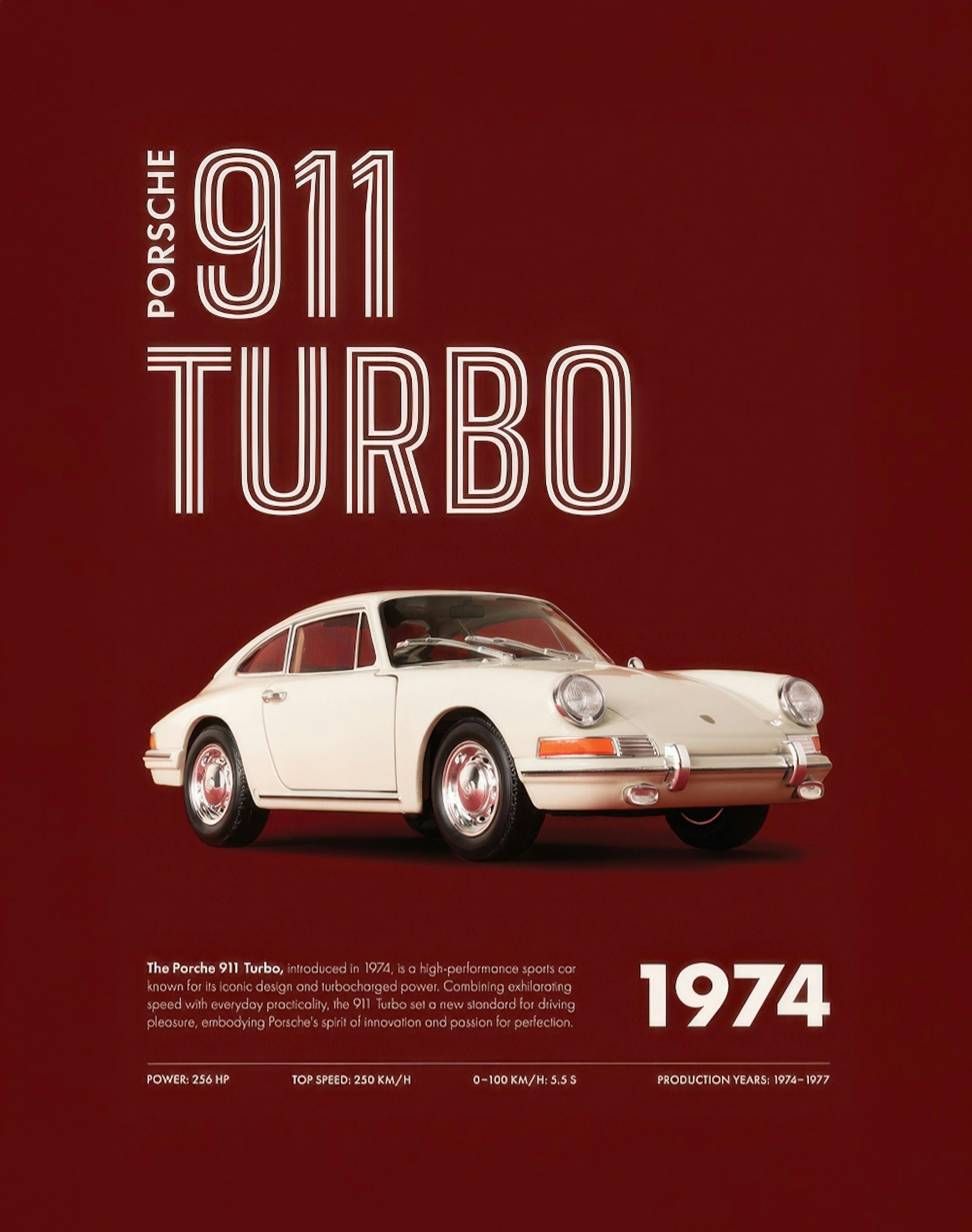 911 Classic Red Plakat