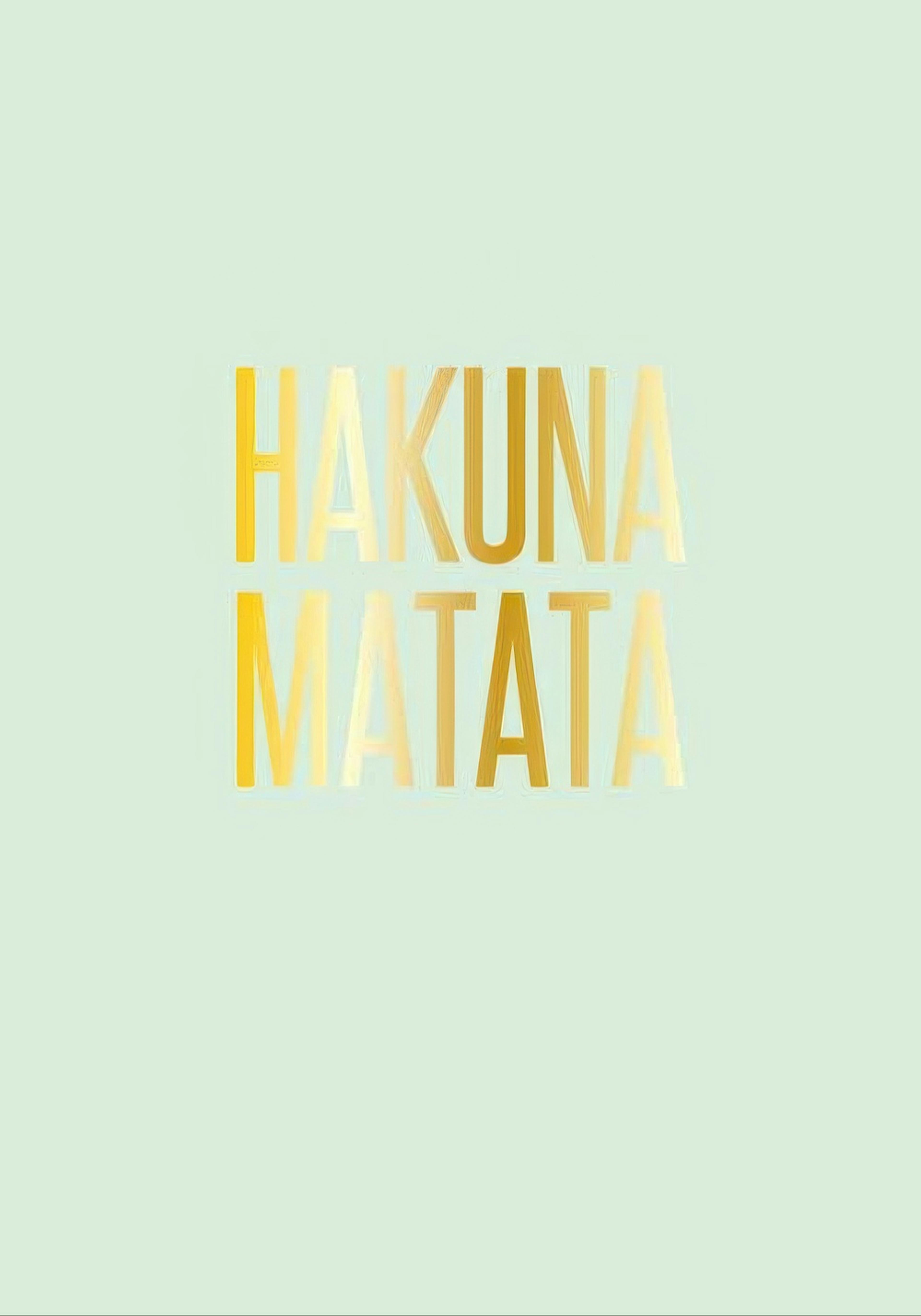 Hakuna Matata Gold Plakát