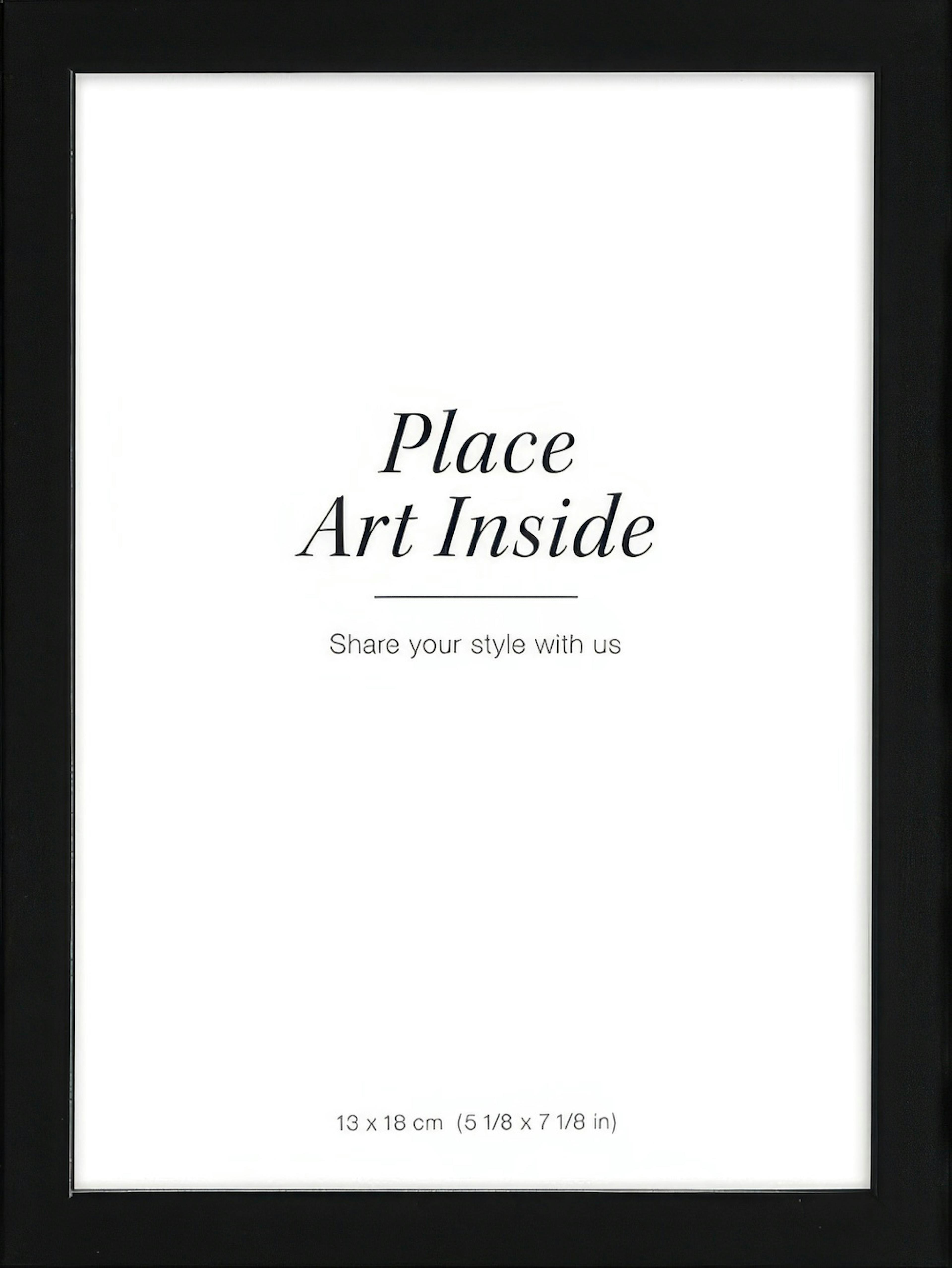 Black picture frame, 5" x 7" in
