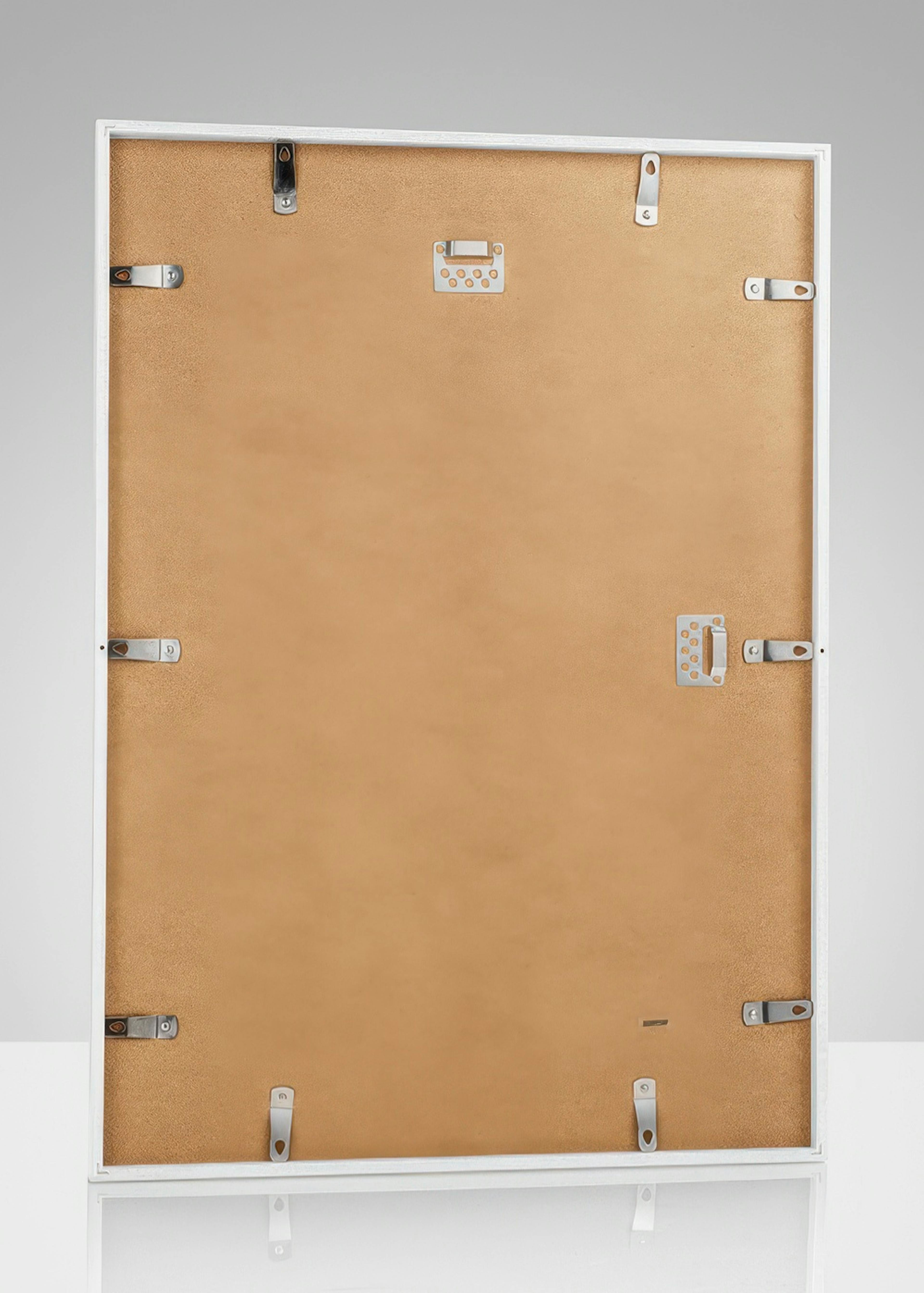 White picture frame, 50x70 plexi