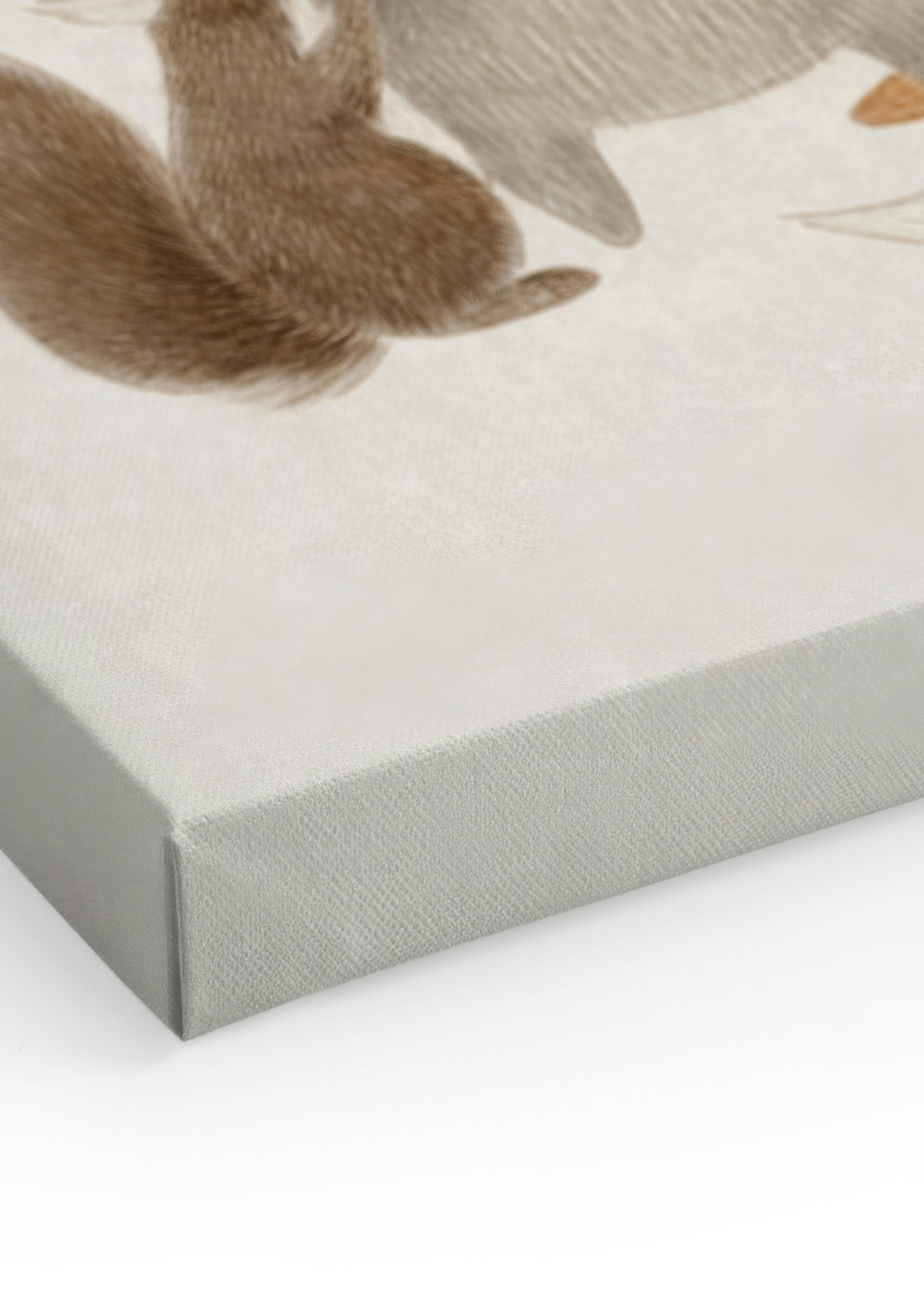 Furry Friends Hug Canvas print
