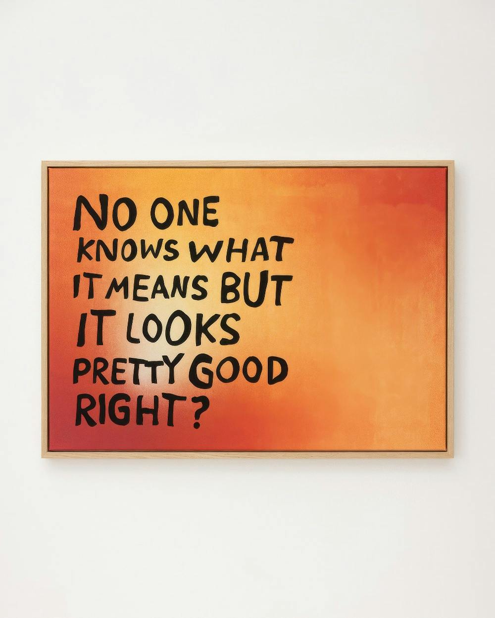 Canvas Prints Endless Sunset No4 Canvas print (50x70 cm - Oak Frame)