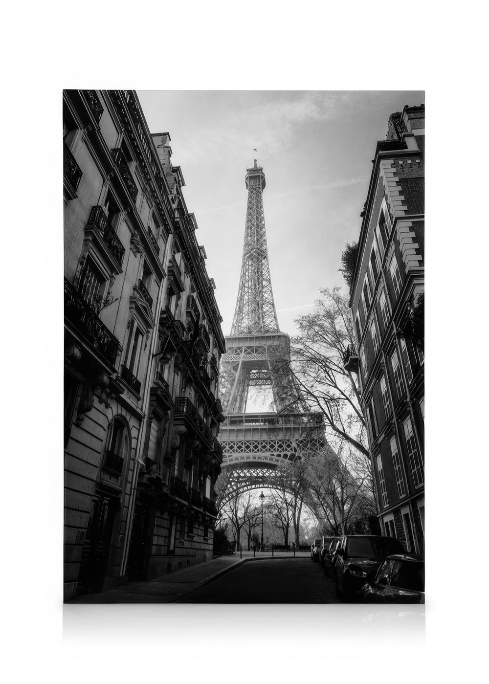 Street Of Paris Obraz na plátne (50x70 cm - Čierny rám)