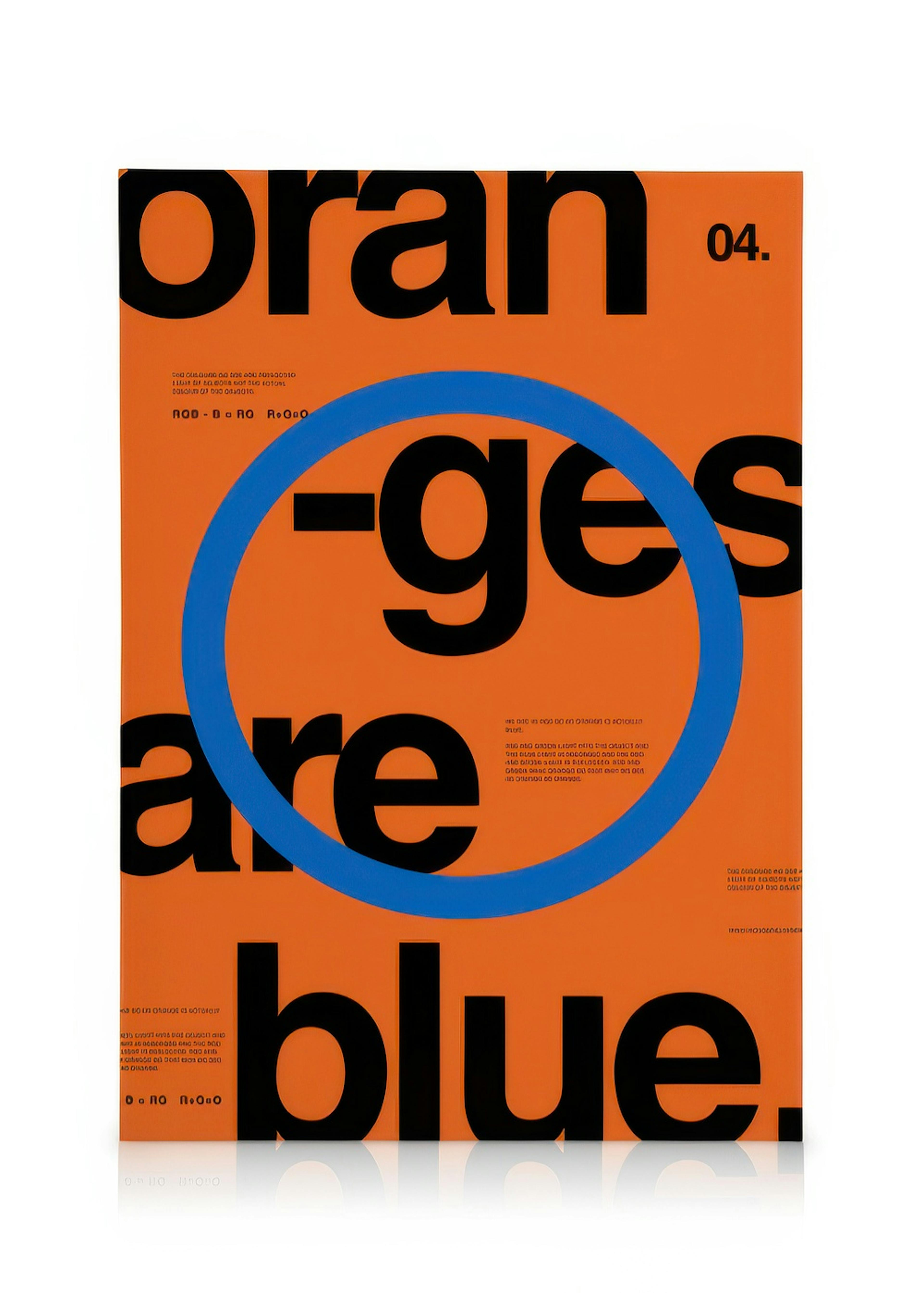 Oranges Are Blue Canvas 0