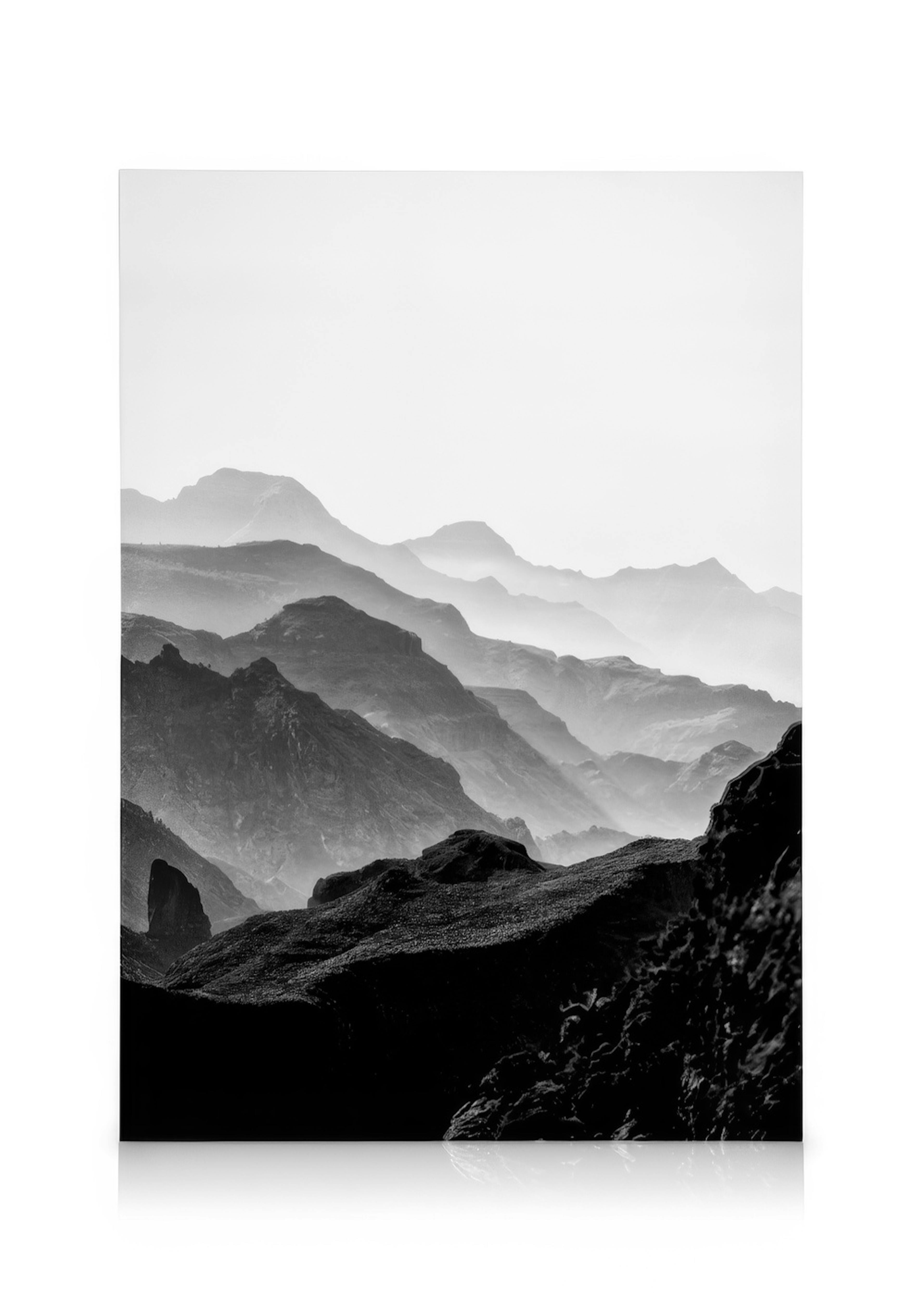 Black Rocky Mountains Canvas 0