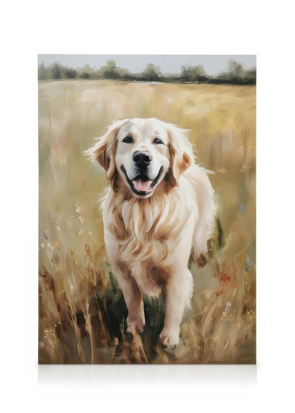 Canvas Prints Create AI-art on Canvas (50x70 cm - Oak Frame)