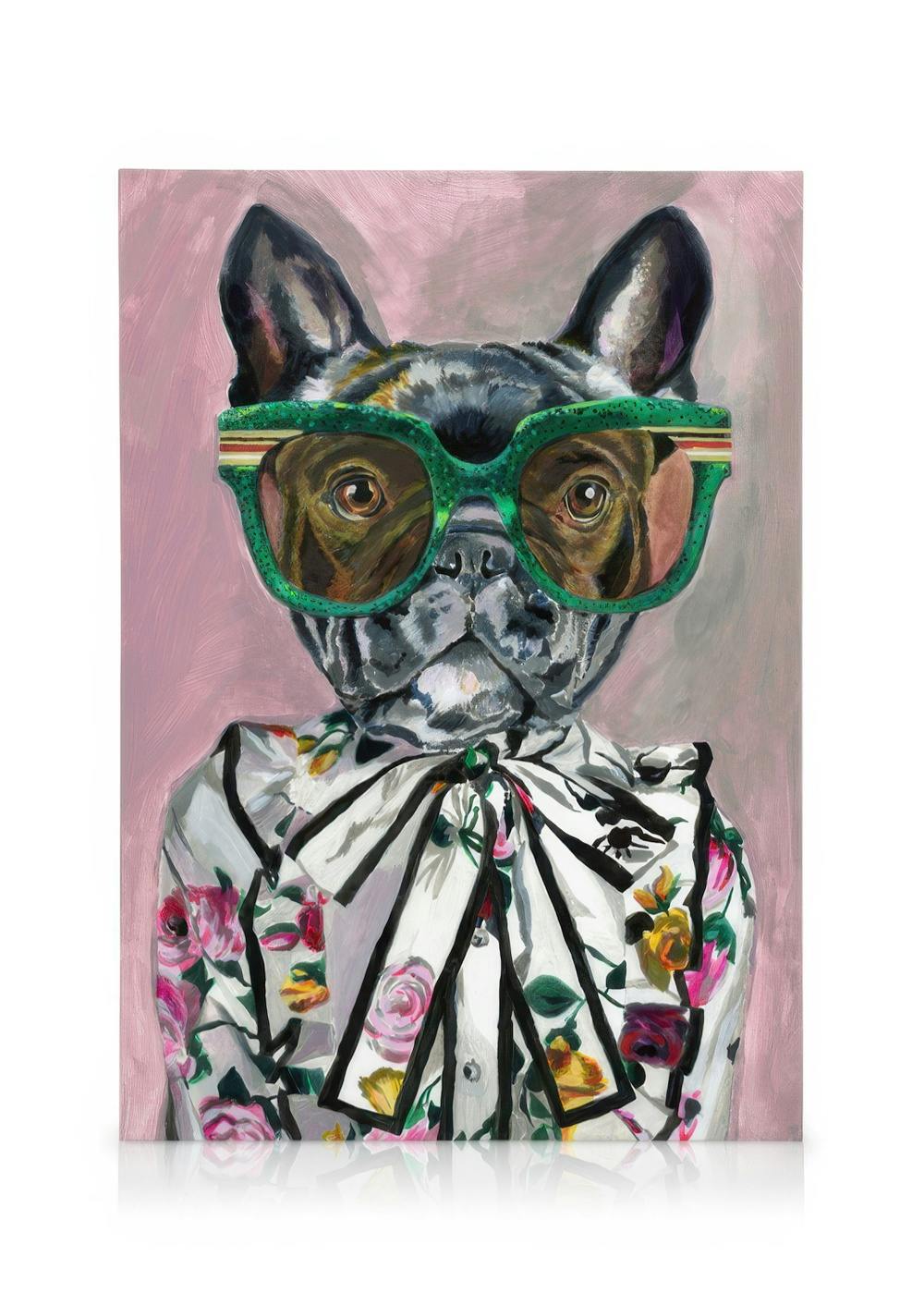 Leinwandbilder Heather Perry - Artsy Dog Leinwandbild (70x100 cm - Holzrahmen schwarz)