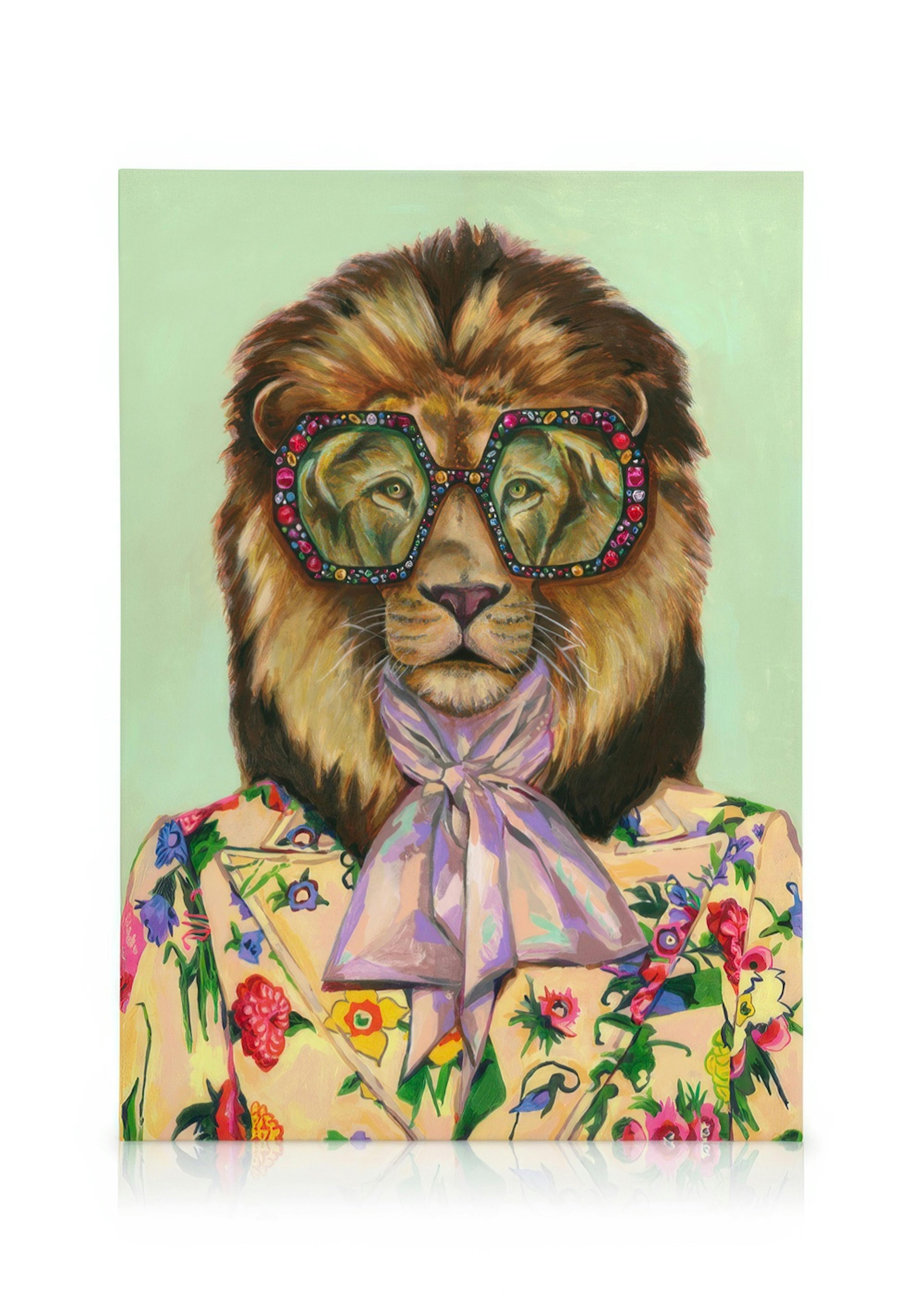 Heather Perry - Artsy Lion Leinwandbild 0
