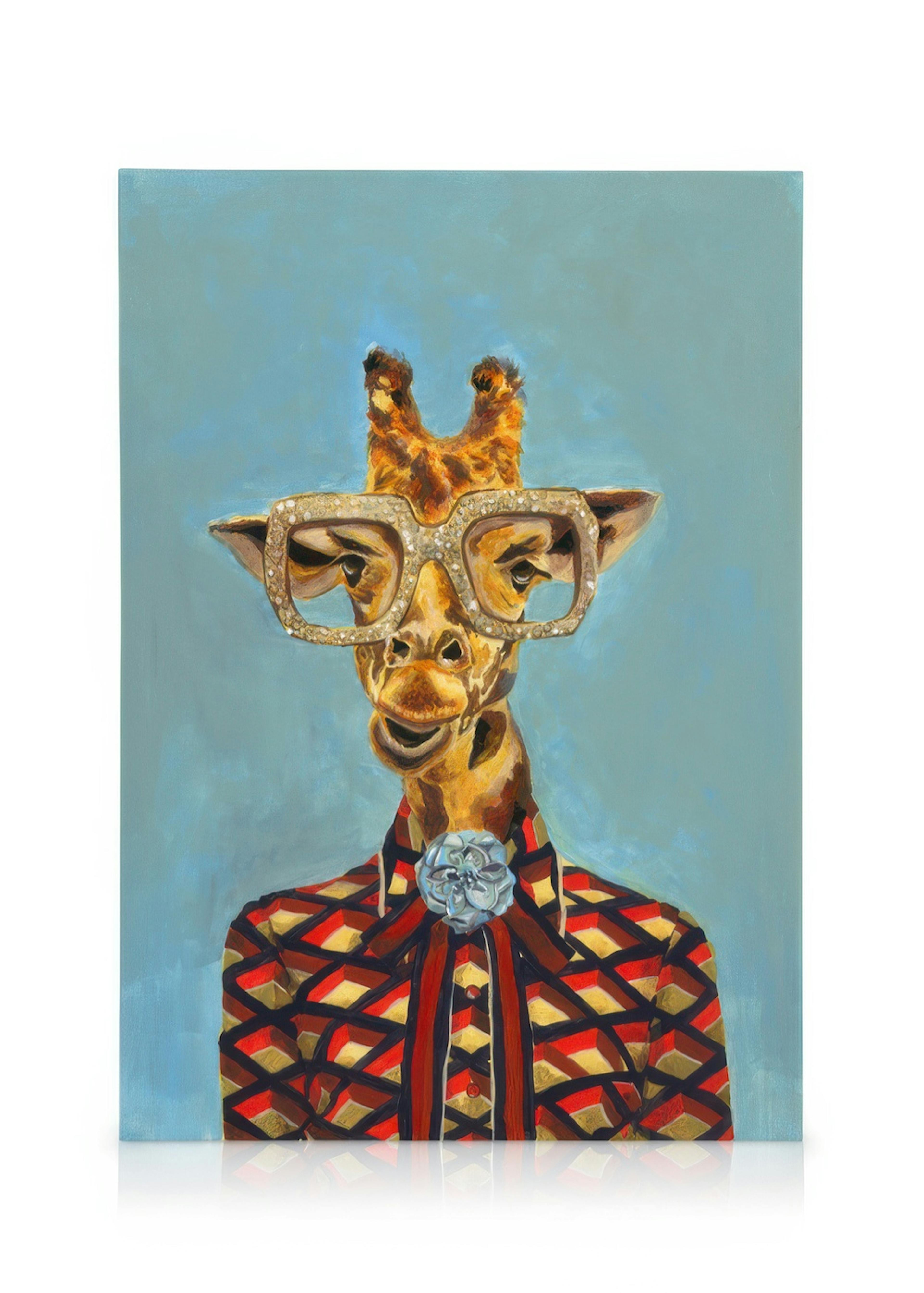 Heather Perry - Artsy Giraffe Leinwandbild 0