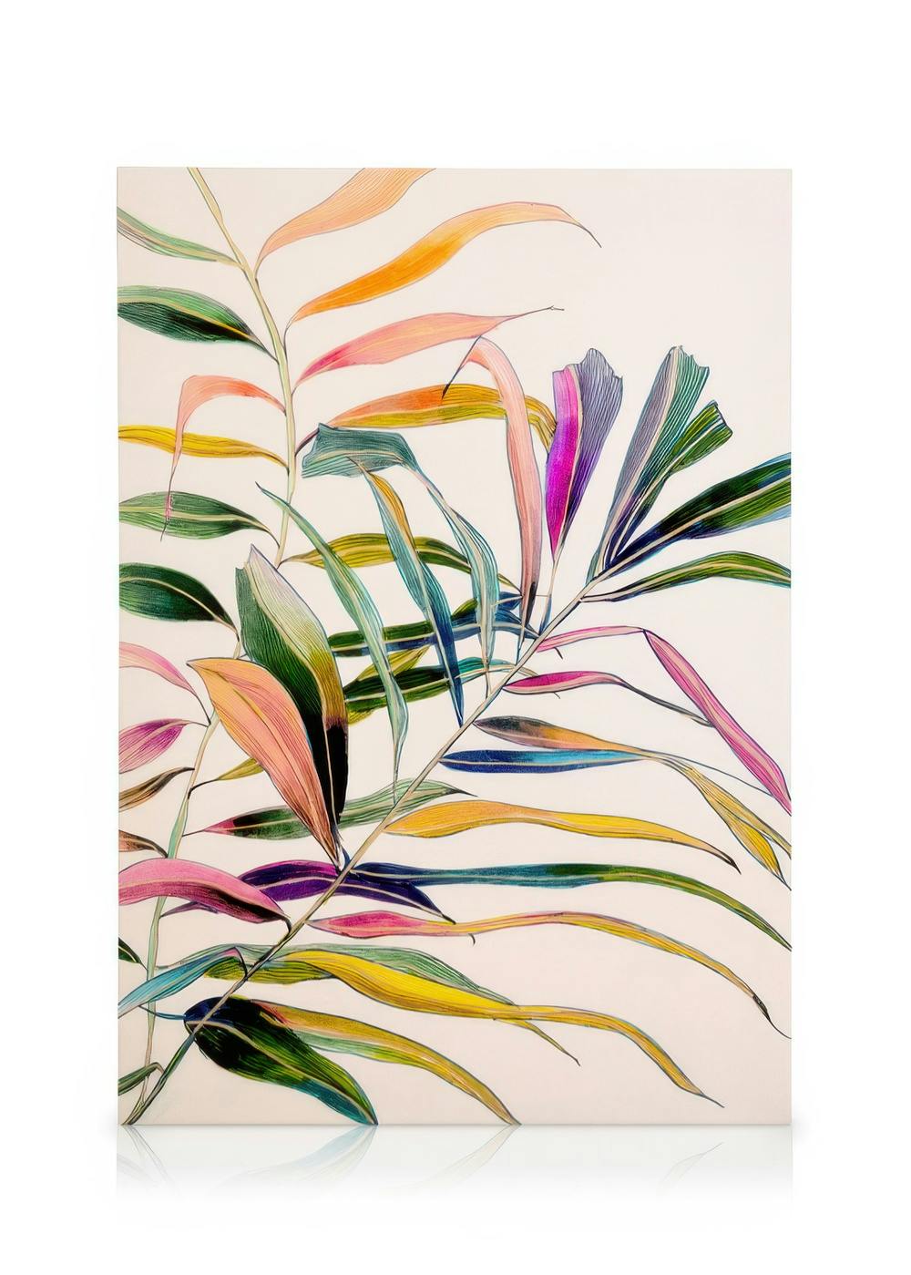 Canvas Prints Leigh Viner - Palm in Color Canvas print (30x40 cm)