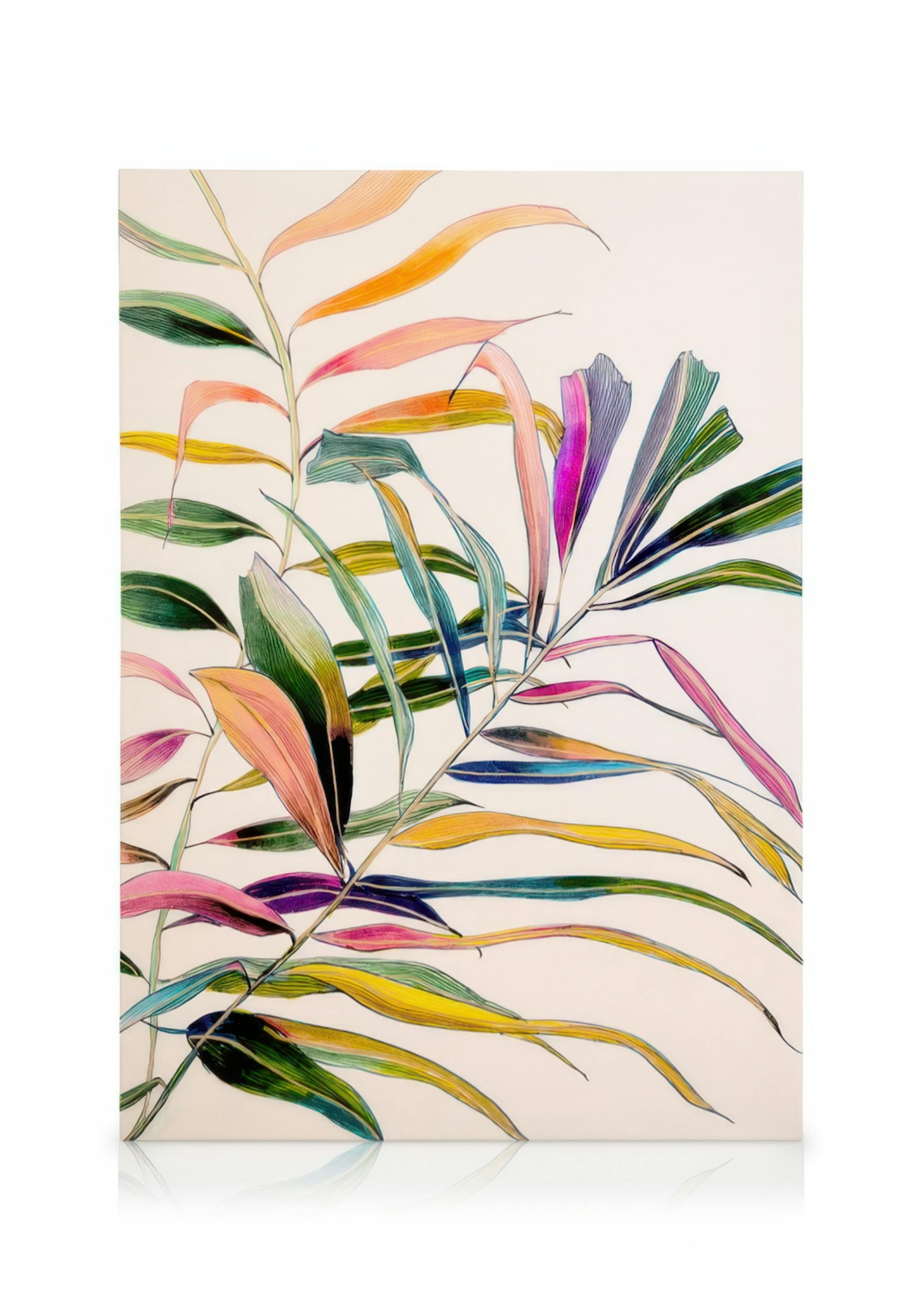 Leigh Viner - Palm in Color Leinwandbild 0