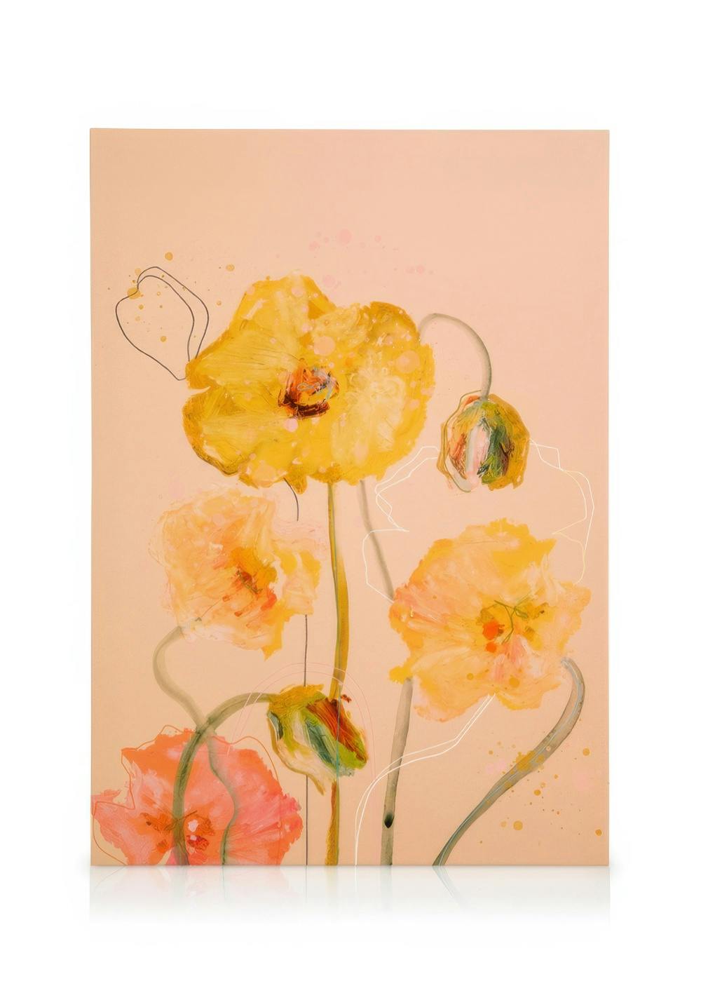 Leinwandbilder Leigh Viner - Poppy Peach Leinwandbild (30x40 cm)