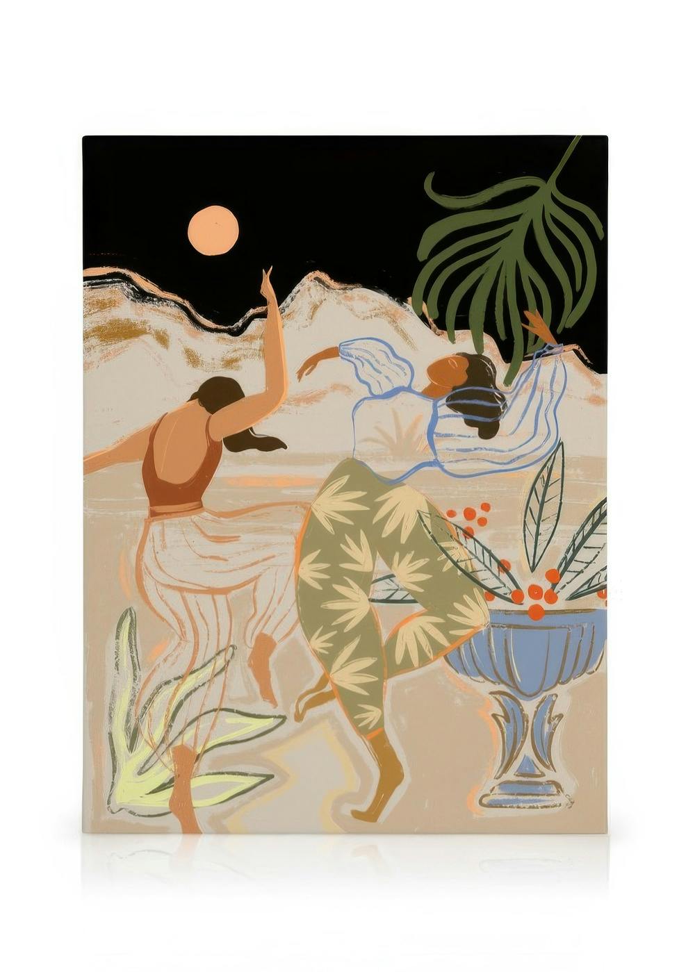 Canvas Prints Arty Guava - Lay Hoon - Dancing Under The Moonlight Canvas print (70x100 cm)