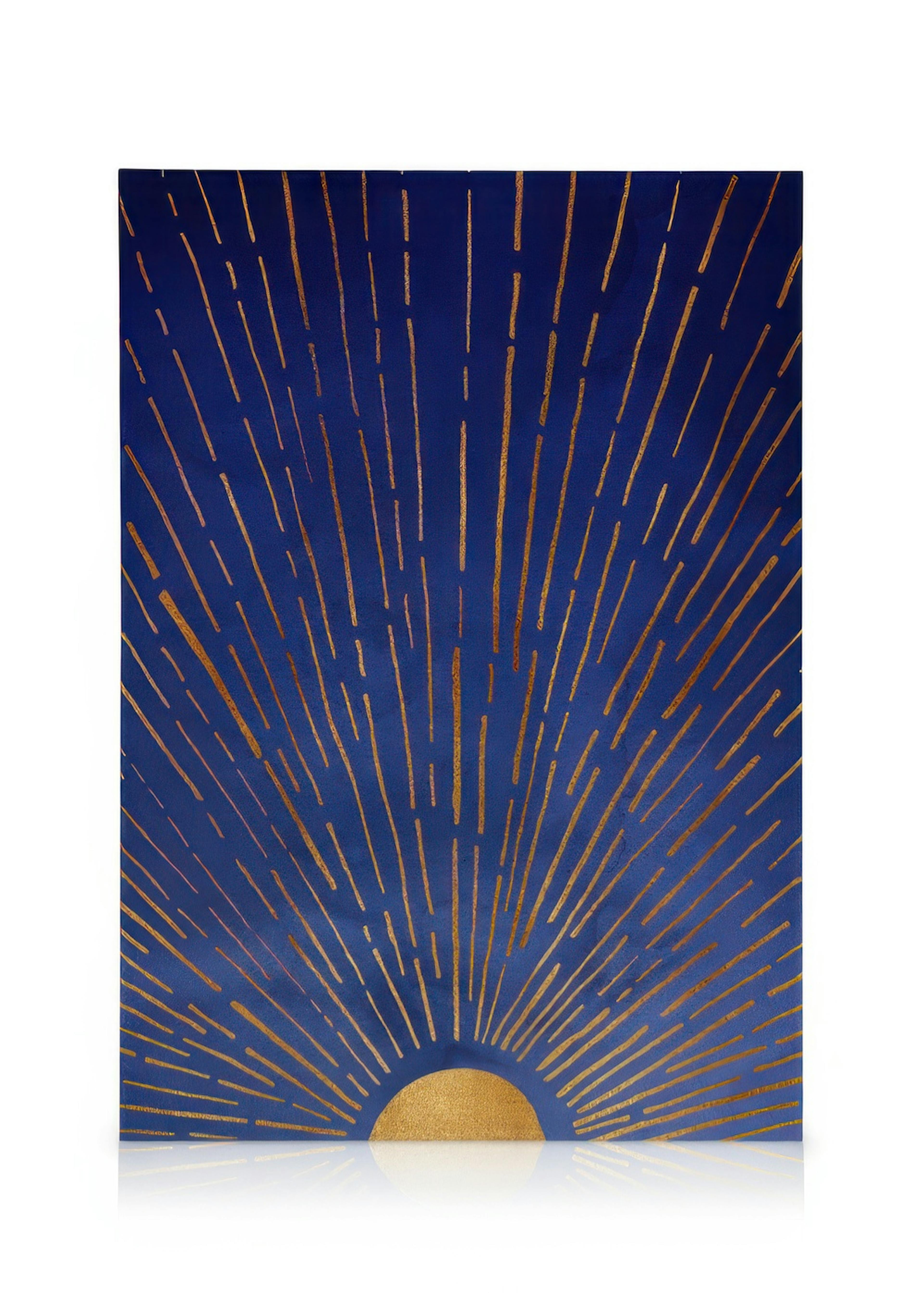 Kristian Gallagher - Twilight Blue and Metallic Gold Sunrise Stampa su Tela 0