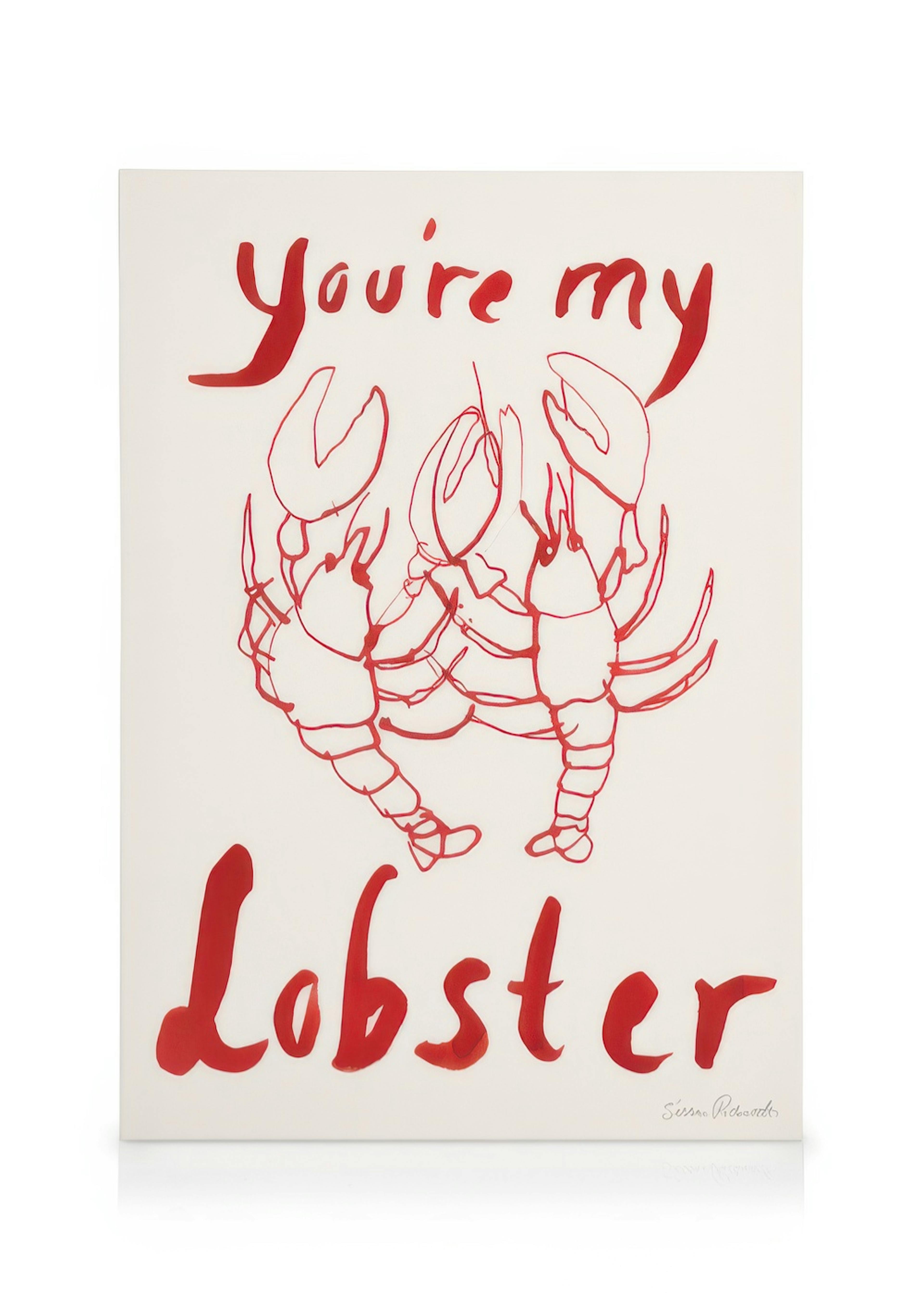 Sissan Richardt - You're My Lobster Canvastavla 0