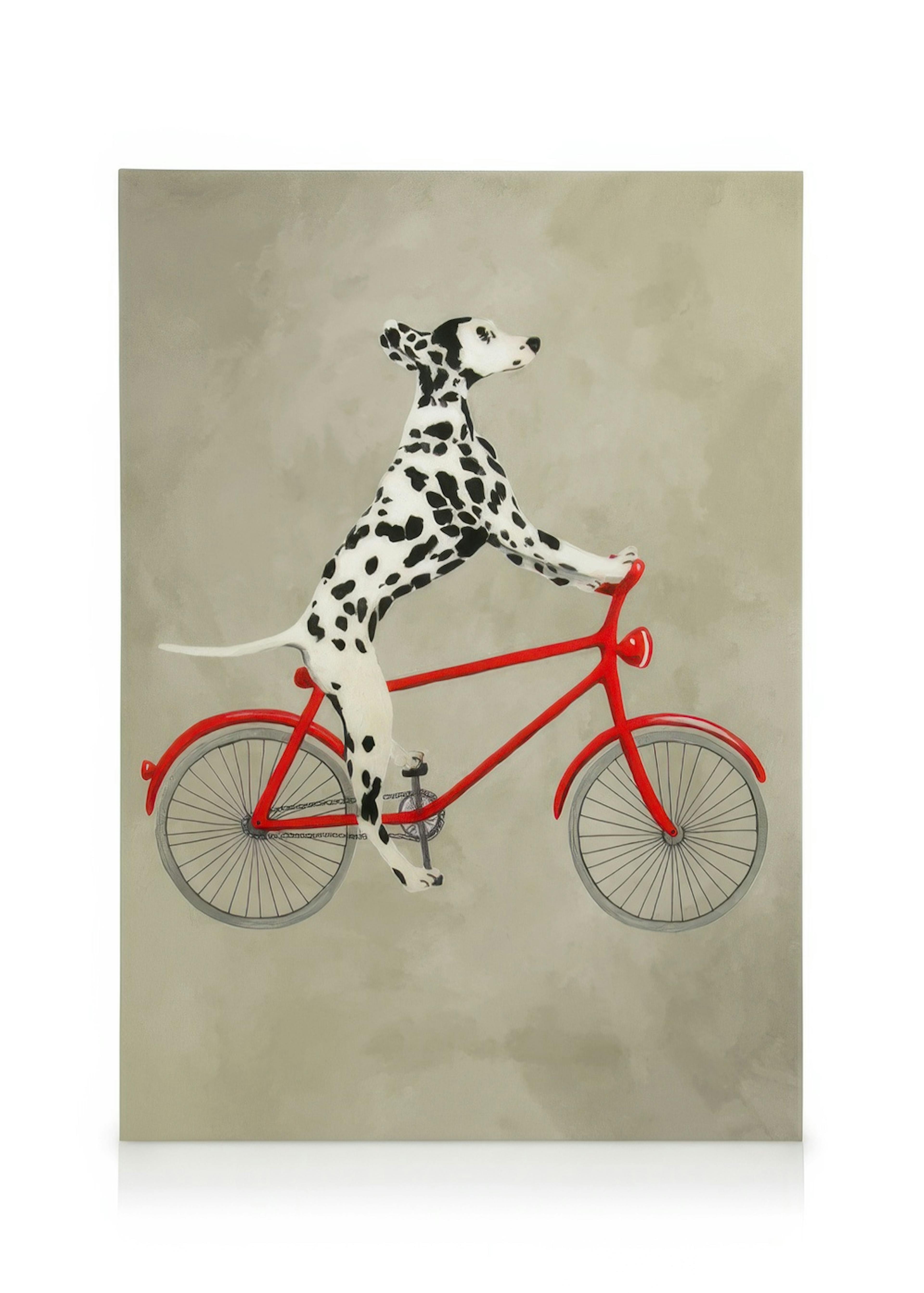 Coco De Paris - Dalmatian on Bicycle Leinwandbild 0