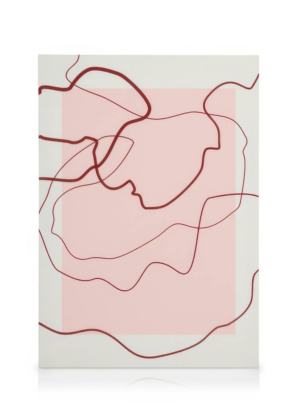 Canvas Prints The Print Republic - Abstract Red Lines Canvas print (30x40 cm)