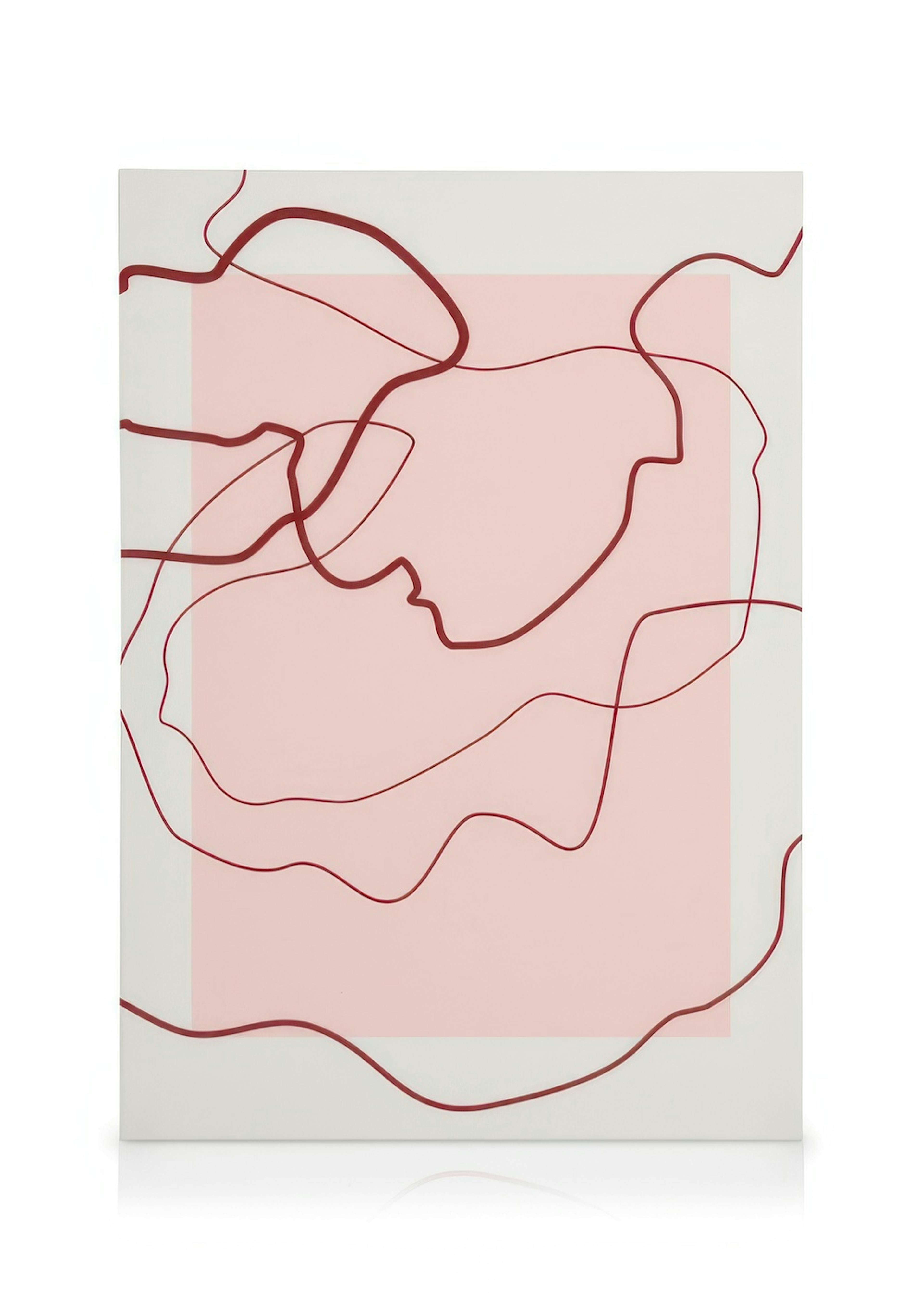 The Print Republic - Abstract Red Lines Canvas print 0