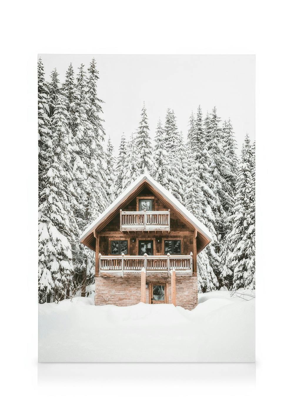Leinwandbilder Holiday Cabin Leinwandbild (30x40 cm - Holzrahmen schwarz)